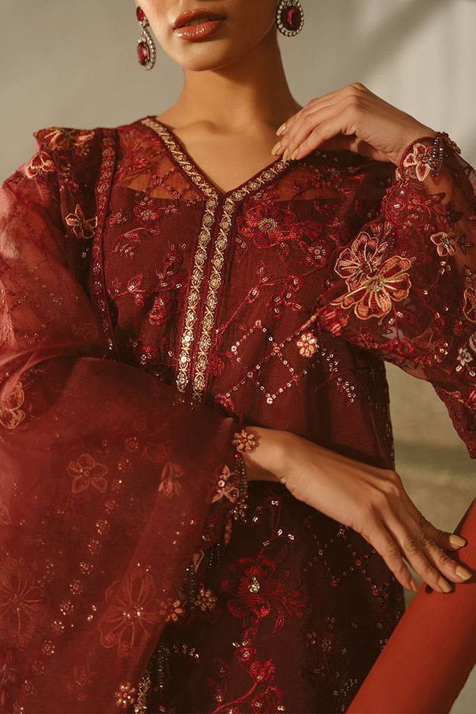 Cross Stitch | Luxe Atelier 25 | MERLOT MUSE by Maria Faisal - Registered Vendor of : Cross Stitch - type : Ladies Clothes - 100% original wedding dresses