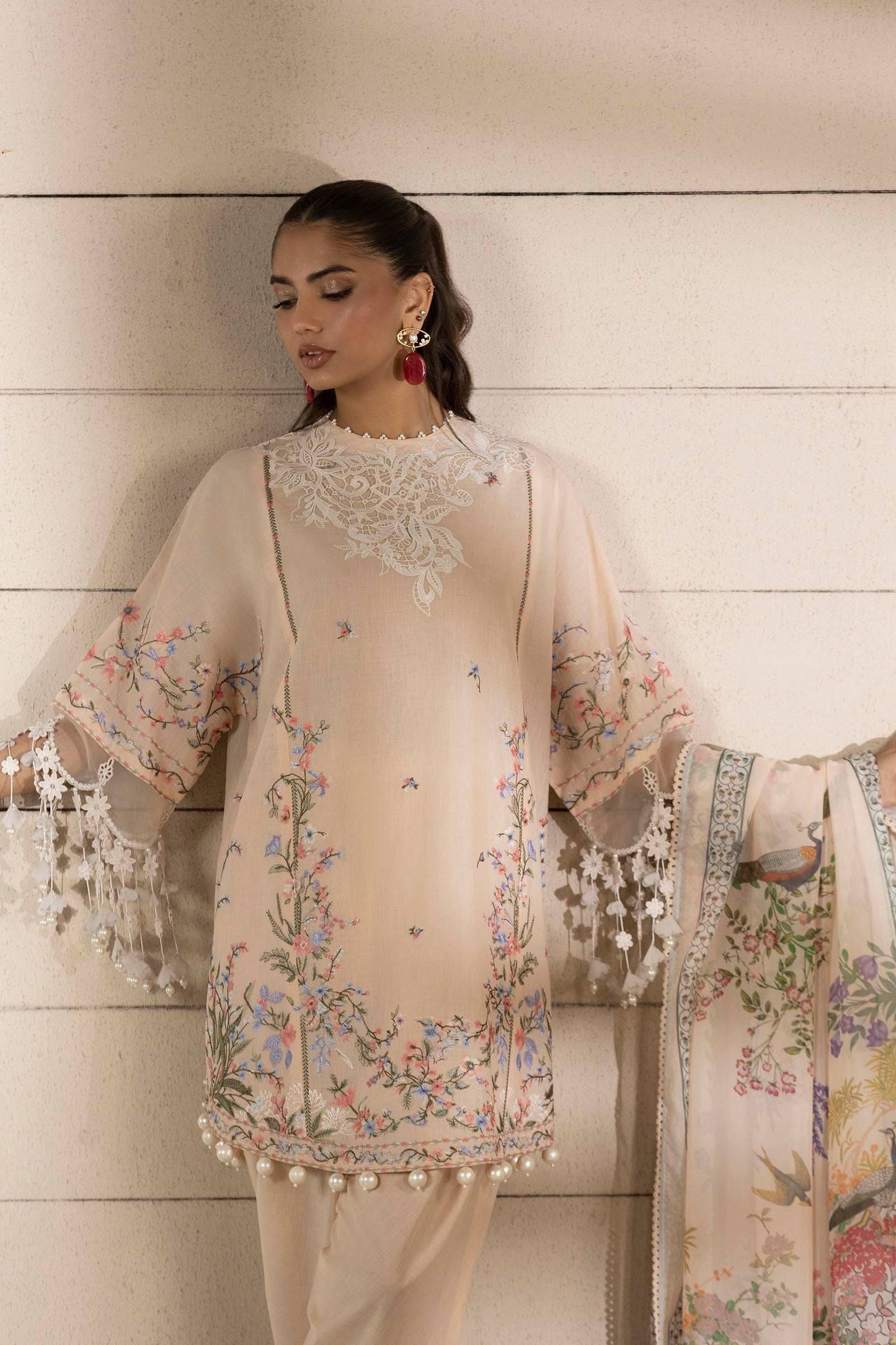 Sana Safinaz | Muzlin Spring 25 | M251-005B-3CL by Maria Faisal - Registered Vendor of : Sana Safinaz - type : Ladies Clothes - 100% original wedding dresses