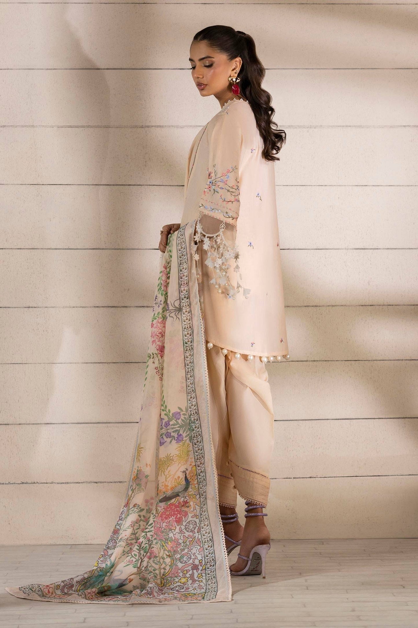 Sana Safinaz | Muzlin Spring 25 | M251-005B-3CL by Maria Faisal - Registered Vendor of : Sana Safinaz - type : Ladies Clothes - 100% original wedding dresses