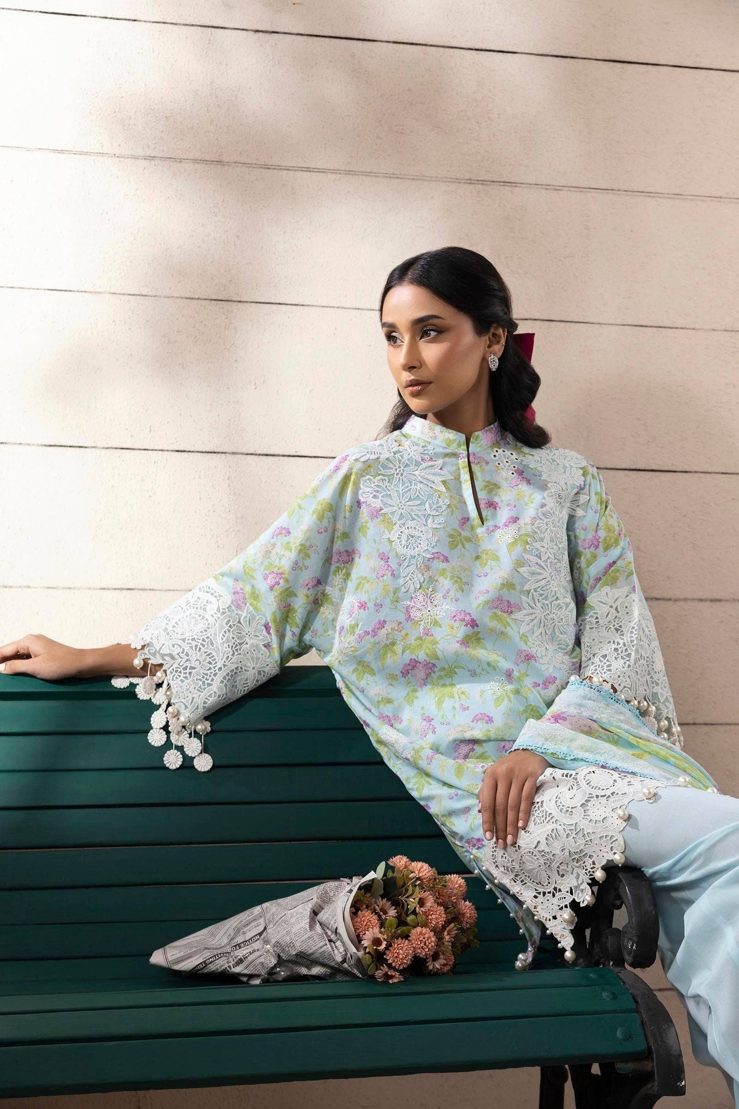 Sana Safinaz | Muzlin Spring 25 | M251-006B-3CI by Maria Faisal - Registered Vendor of : Sana Safinaz - type : Ladies Clothes - 100% original wedding dresses