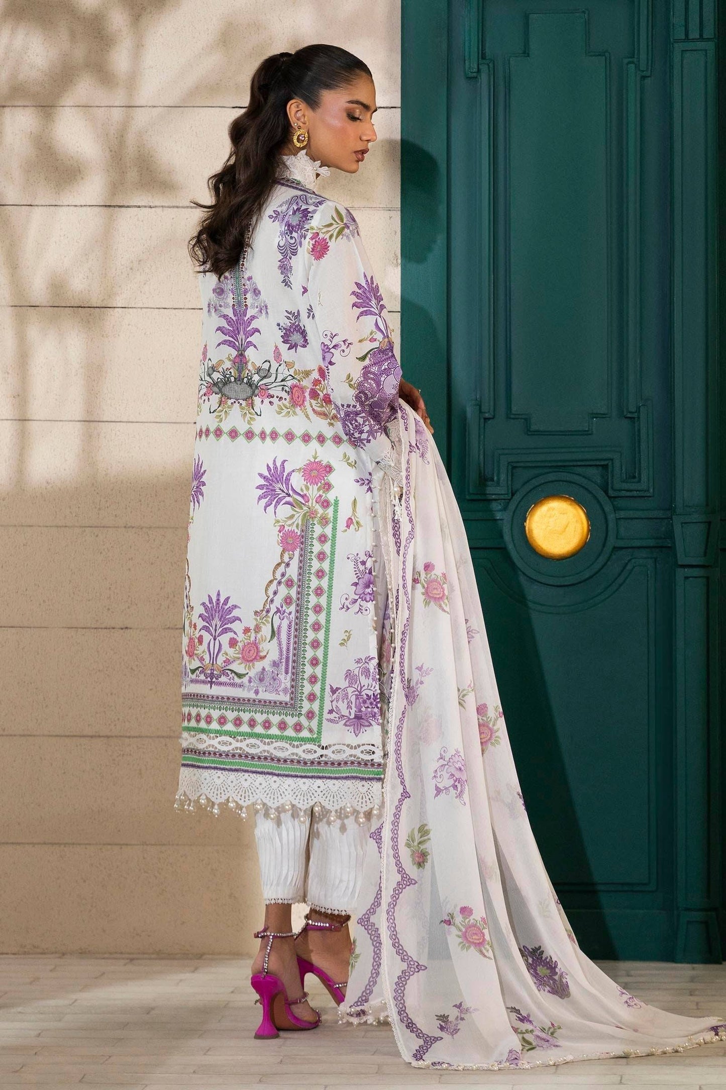 Sana Safinaz | Muzlin Spring 25 | M251-019A-3CS by Maria Faisal - Registered Vendor of : Sana Safinaz - type : Ladies Clothes - 100% original wedding dresses