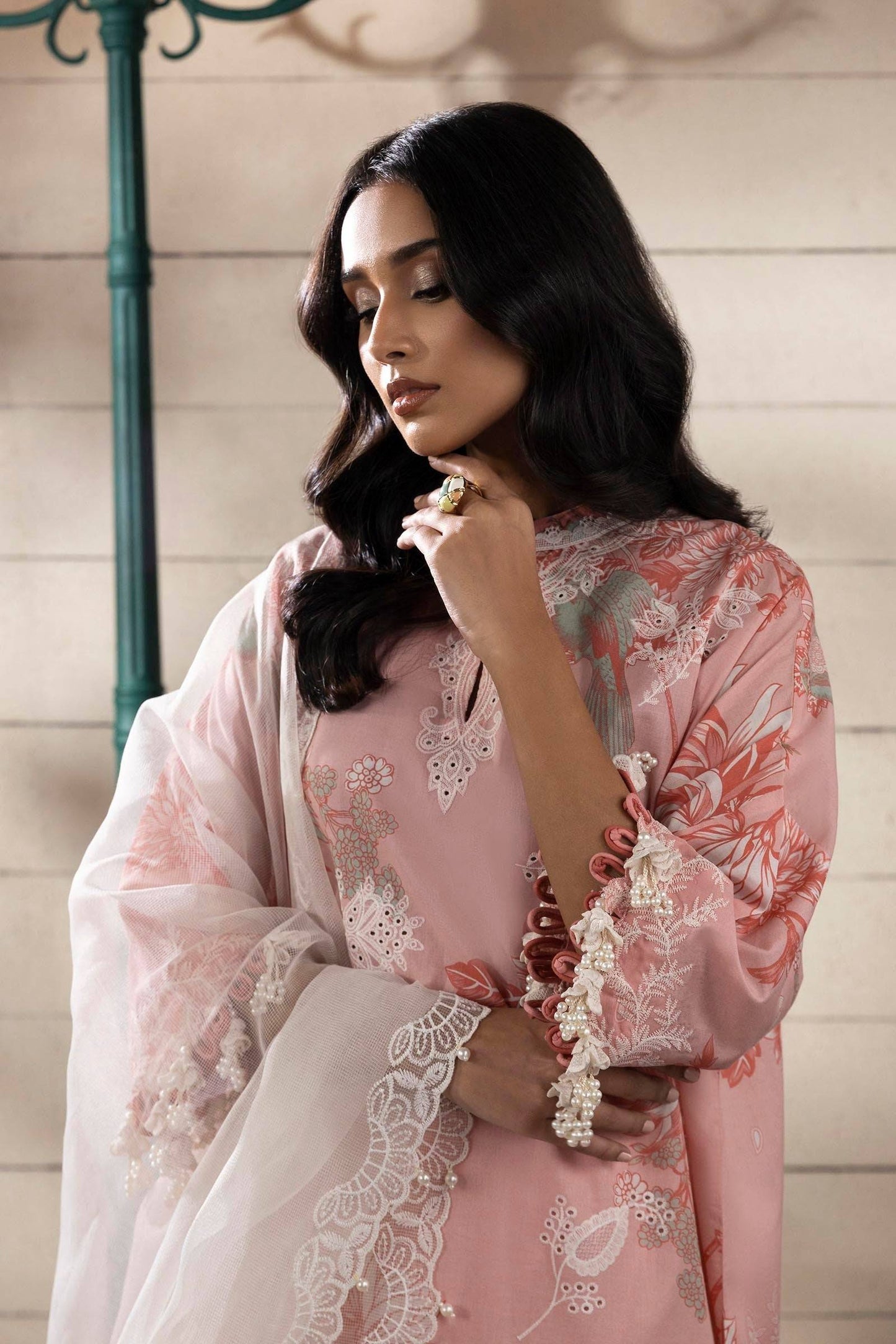 Sana Safinaz | Muzlin Spring 25 | M251-020A-3CS by Maria Faisal - Registered Vendor of : Sana Safinaz - type : Ladies Clothes - 100% original wedding dresses
