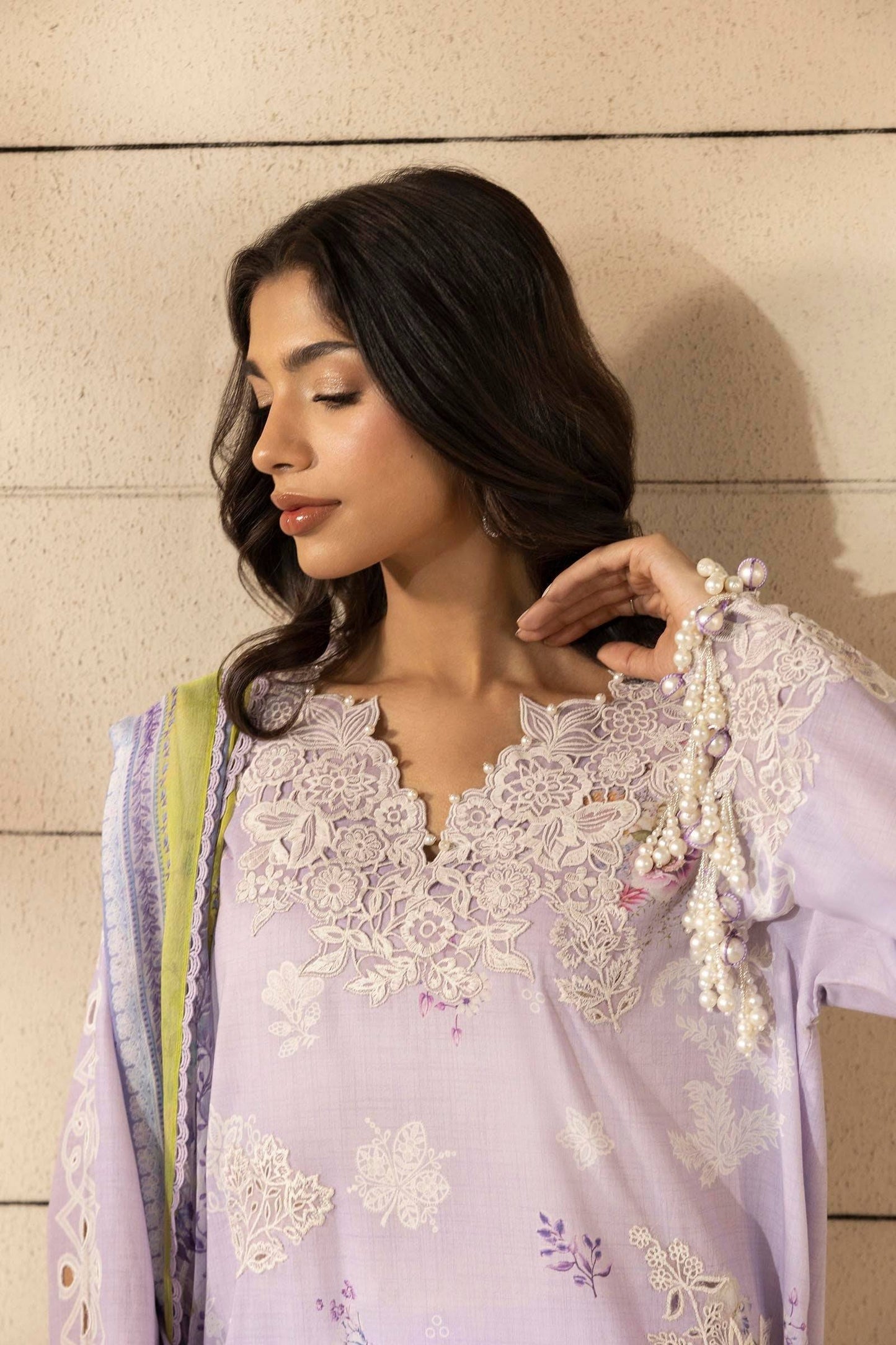 Sana Safinaz | Muzlin Spring 25 | M251-029A-3CI by Maria Faisal - Registered Vendor of : Sana Safinaz - type : Ladies Clothes - 100% original wedding dresses