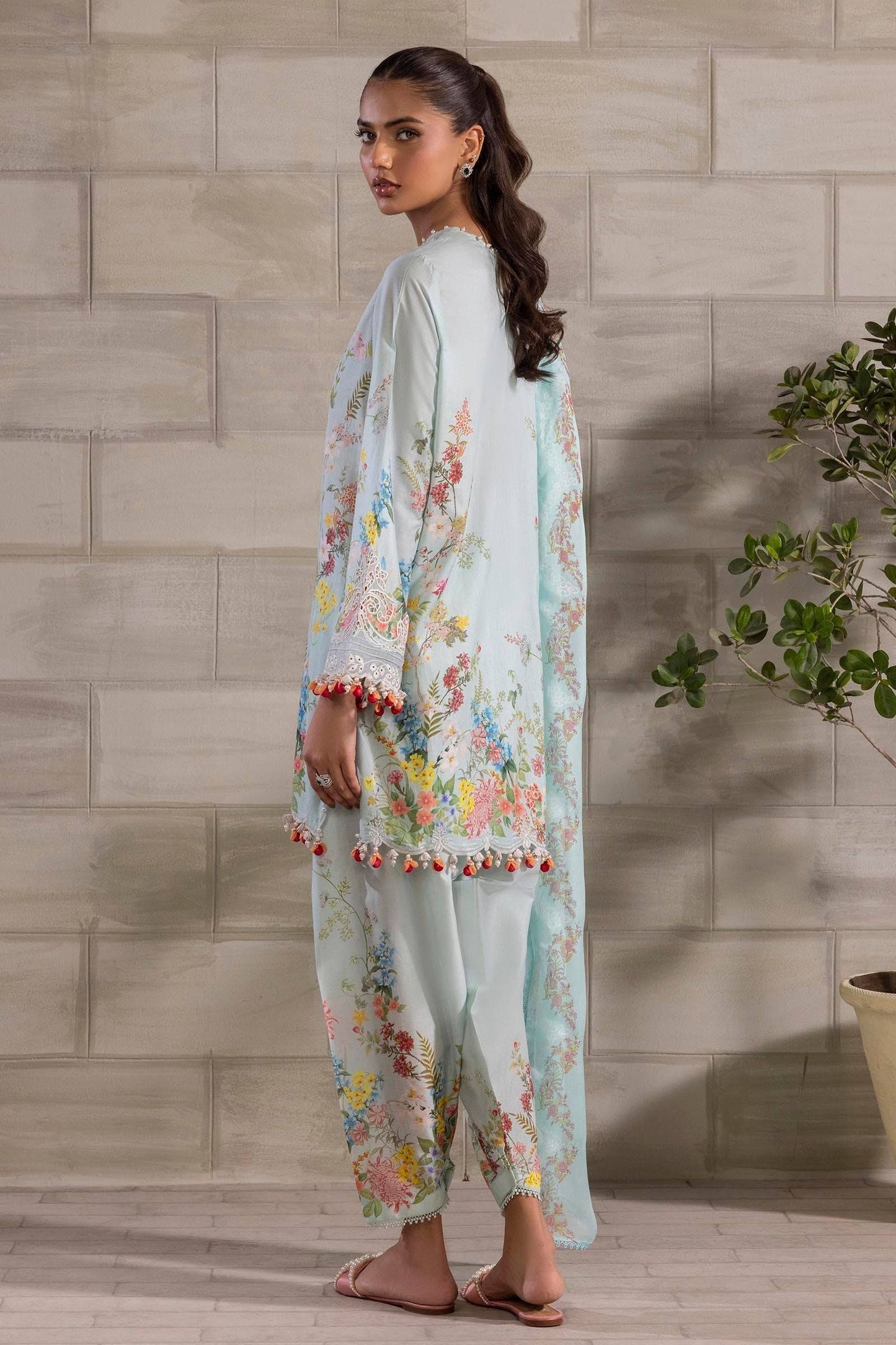 Sana Safinaz | Muzlin Spring 25 | M251-030A-3CI by Maria Faisal - Registered Vendor of : Sana Safinaz - type : Ladies Clothes - 100% original wedding dresses