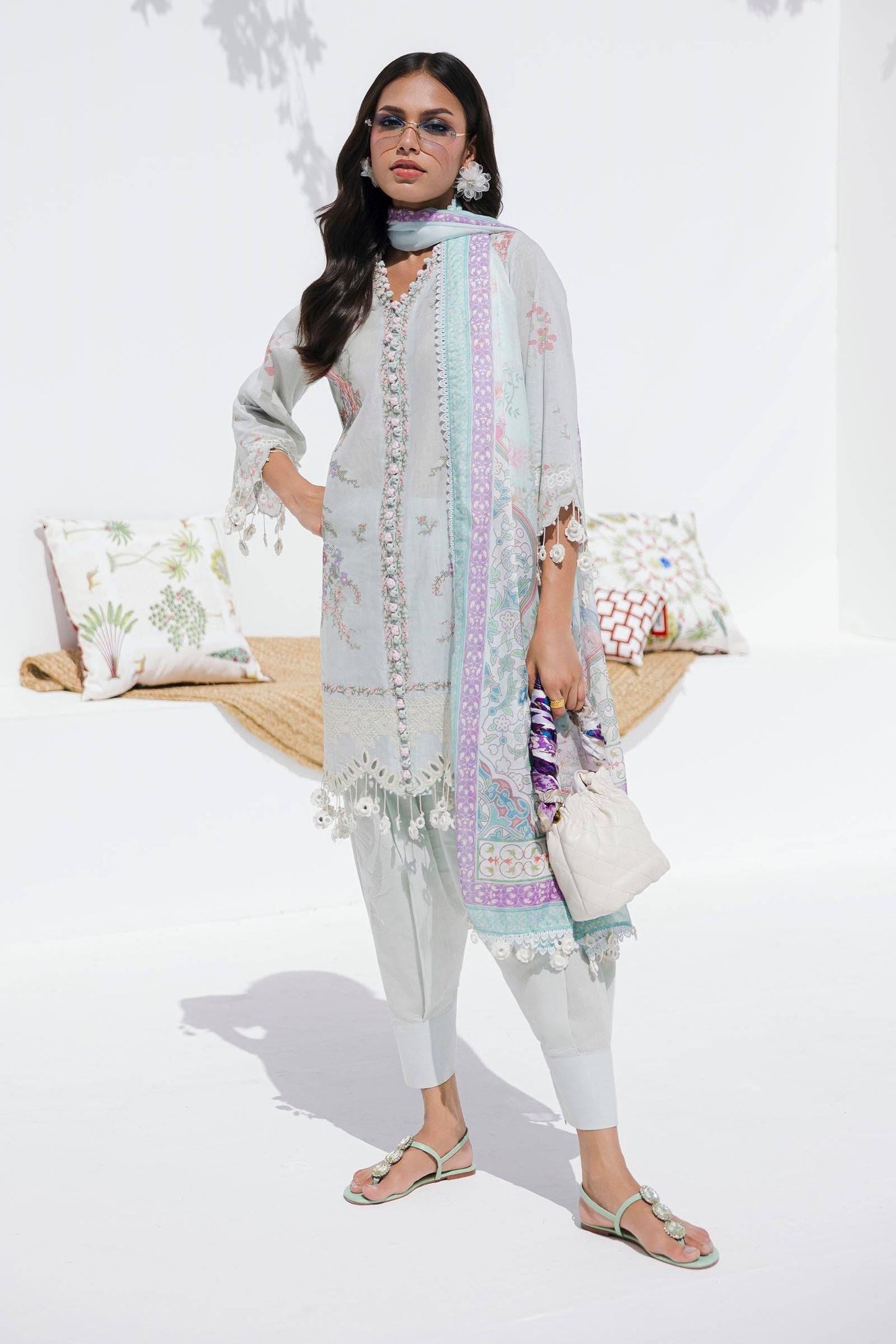 Sana Safinaz | Muzlin Summer 25 | 009B by Maria Faisal - Registered Vendor of : Sana Safinaz - type : Ladies Clothes - 100% original wedding dresses