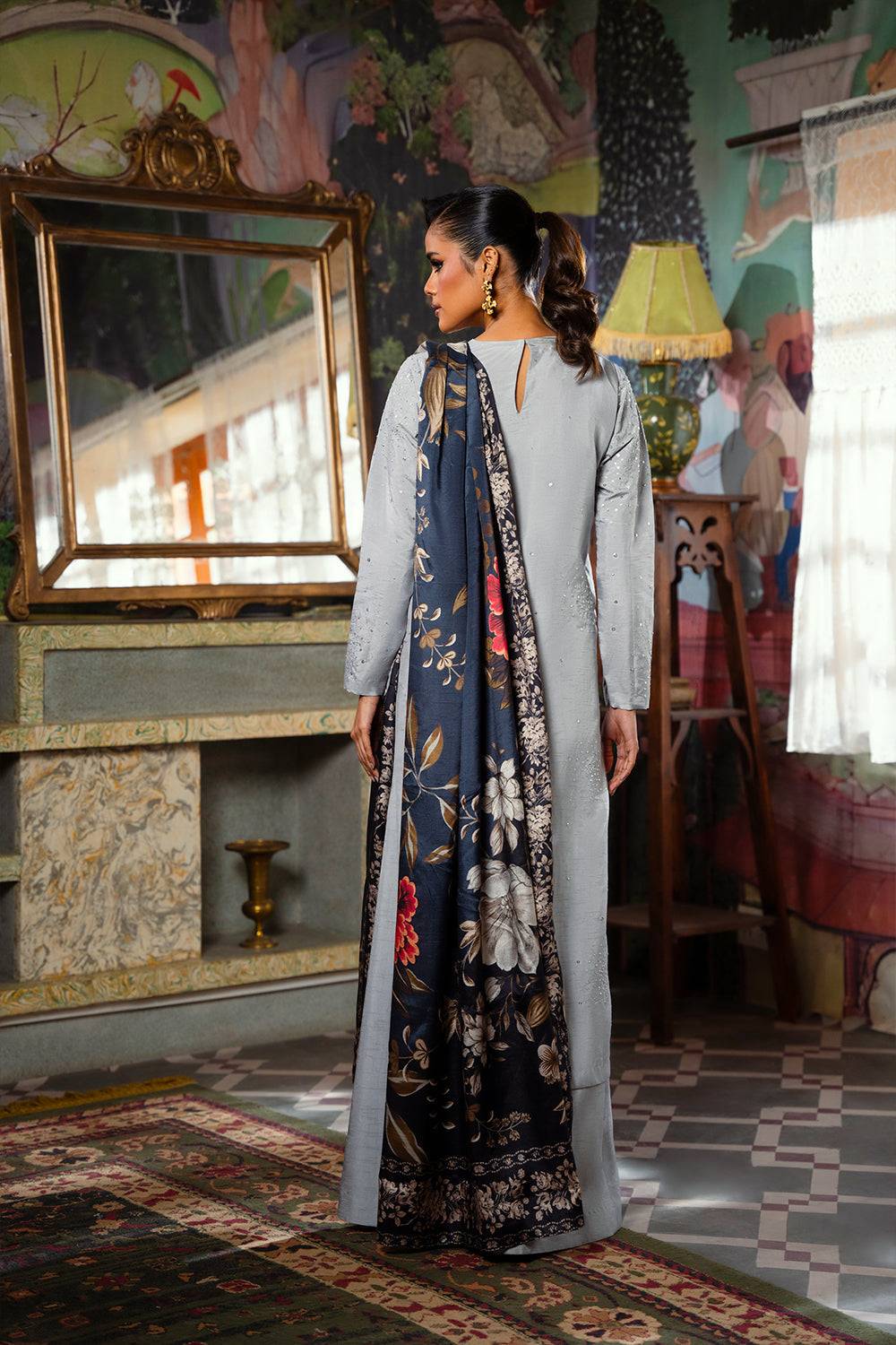 Saira Rizwan | Dahini Silk Pret | SWAN - SRLP04-25 by Maria Faisal - Registered Vendor of : Saira Rizwan - type : Ladies Clothes - 100% original wedding dresses