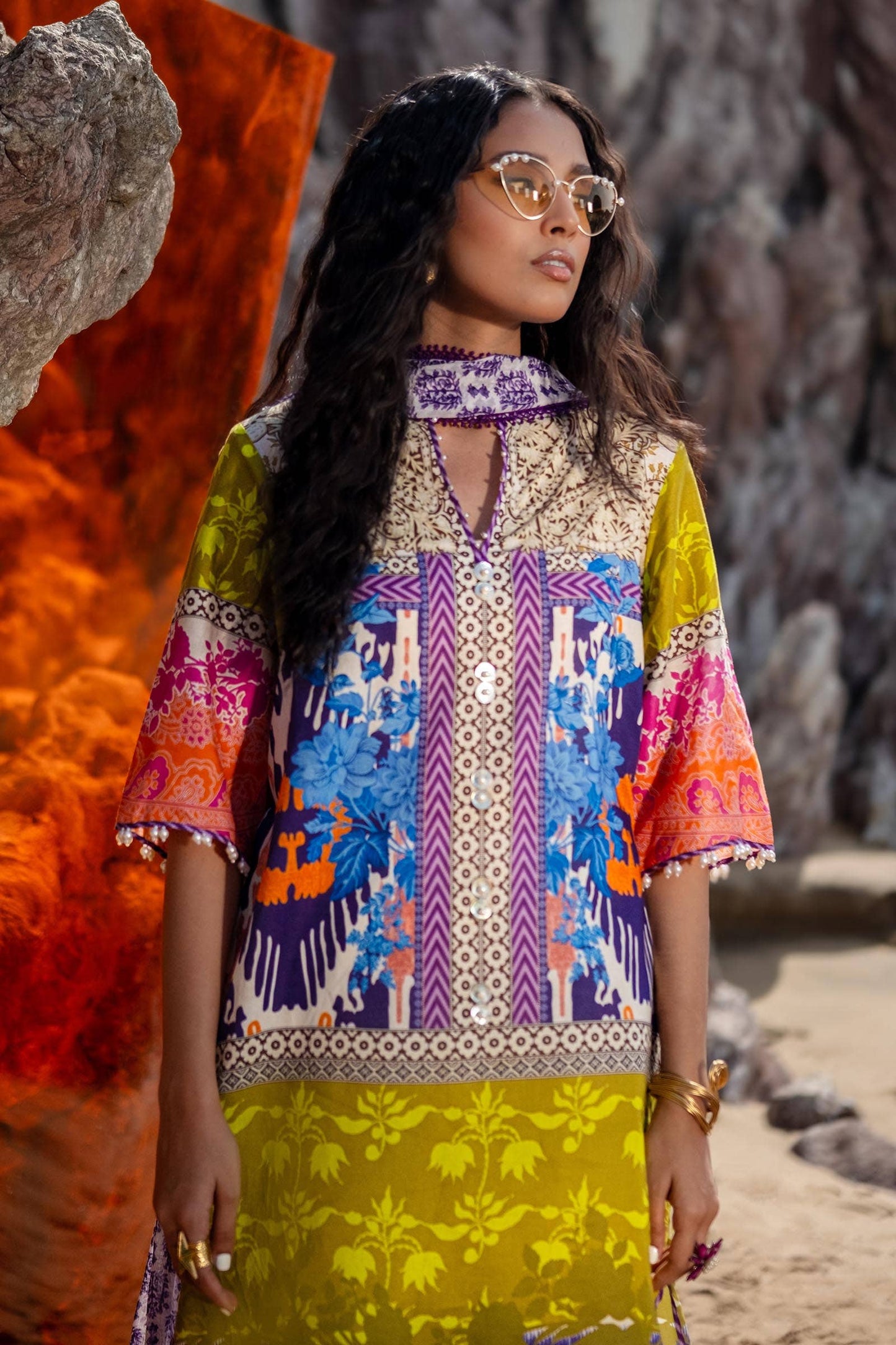 Sana Safinaz | Mahay Spring 24 | H241-015B-2I - Ladies Clothes - Maria Faisal