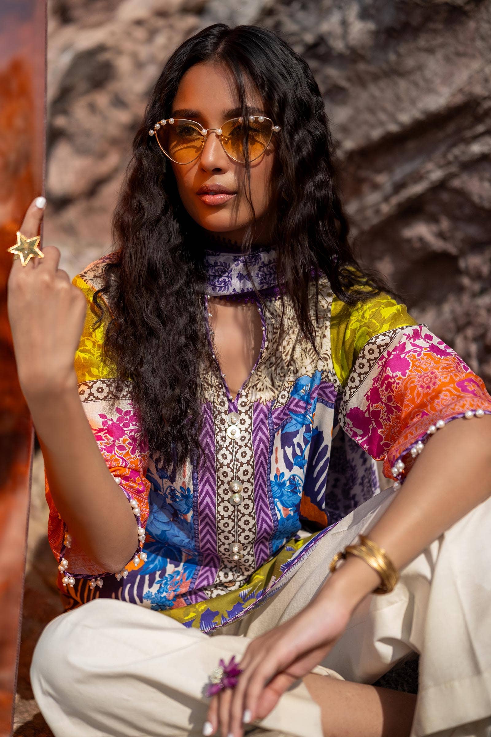 Sana Safinaz | Mahay Spring 24 | H241-015B-2I - Ladies Clothes - Maria Faisal