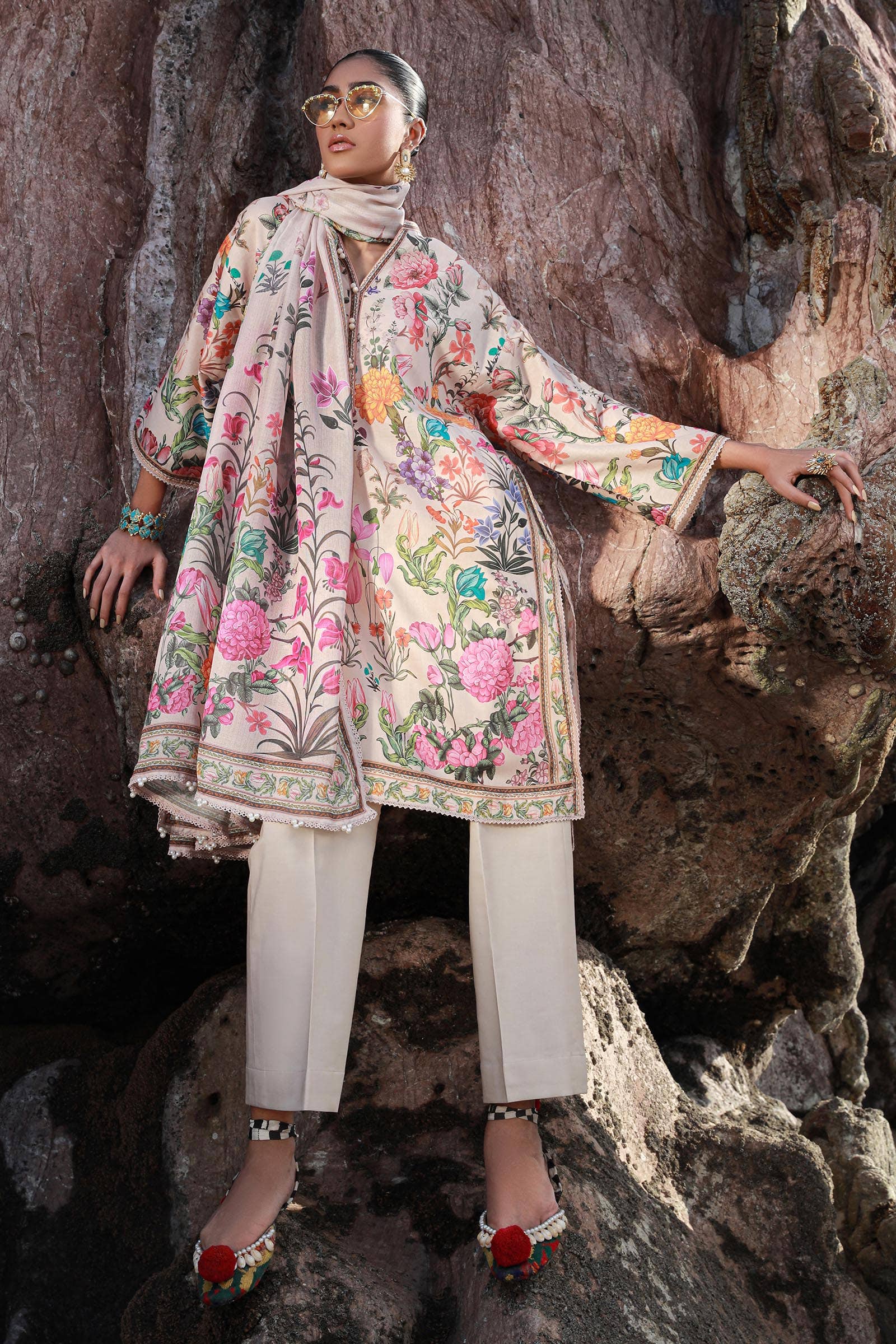 Sana Safinaz | Mahay Spring 24 | H241-019B-3CS - Ladies Clothes - Maria Faisal