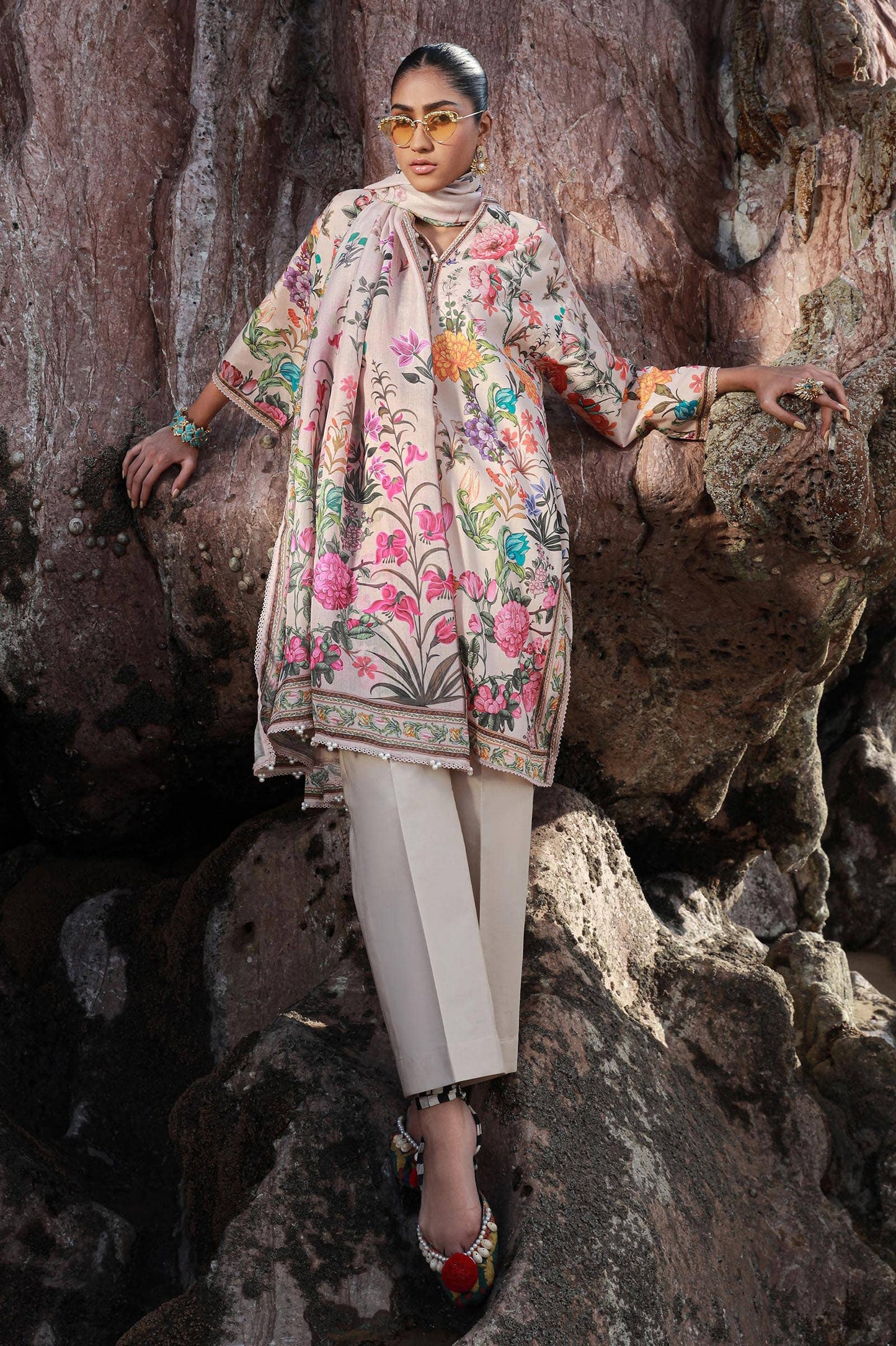 Sana Safinaz | Mahay Spring 24 | H241-019B-3CS - Ladies Clothes - Maria Faisal