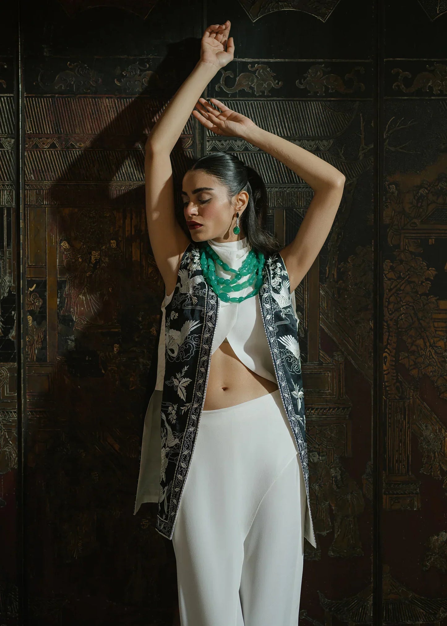 Mahgul | Eid Edit 2024 | Black Crane - Ladies Clothes