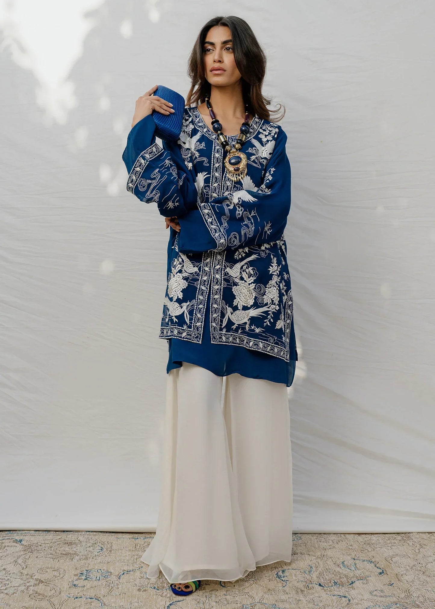 Mahgul | Eid Edit 2024 | Blue Crane - Ladies Clothes