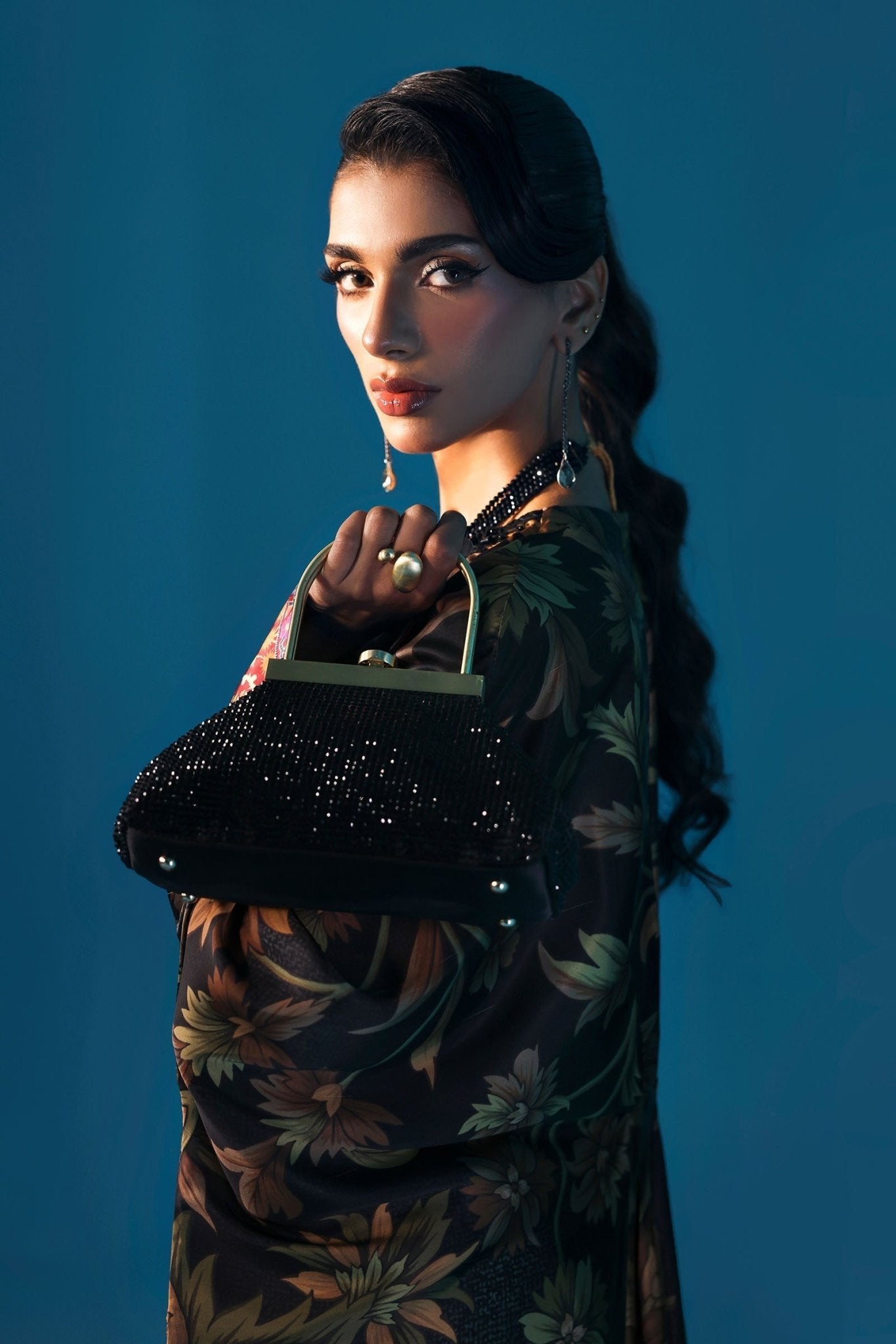 Maria B | Pre fall Dresses | MPS - W25 - 07 B - is Black dress from Maria B - Ladies Clothes - Maria Faisal