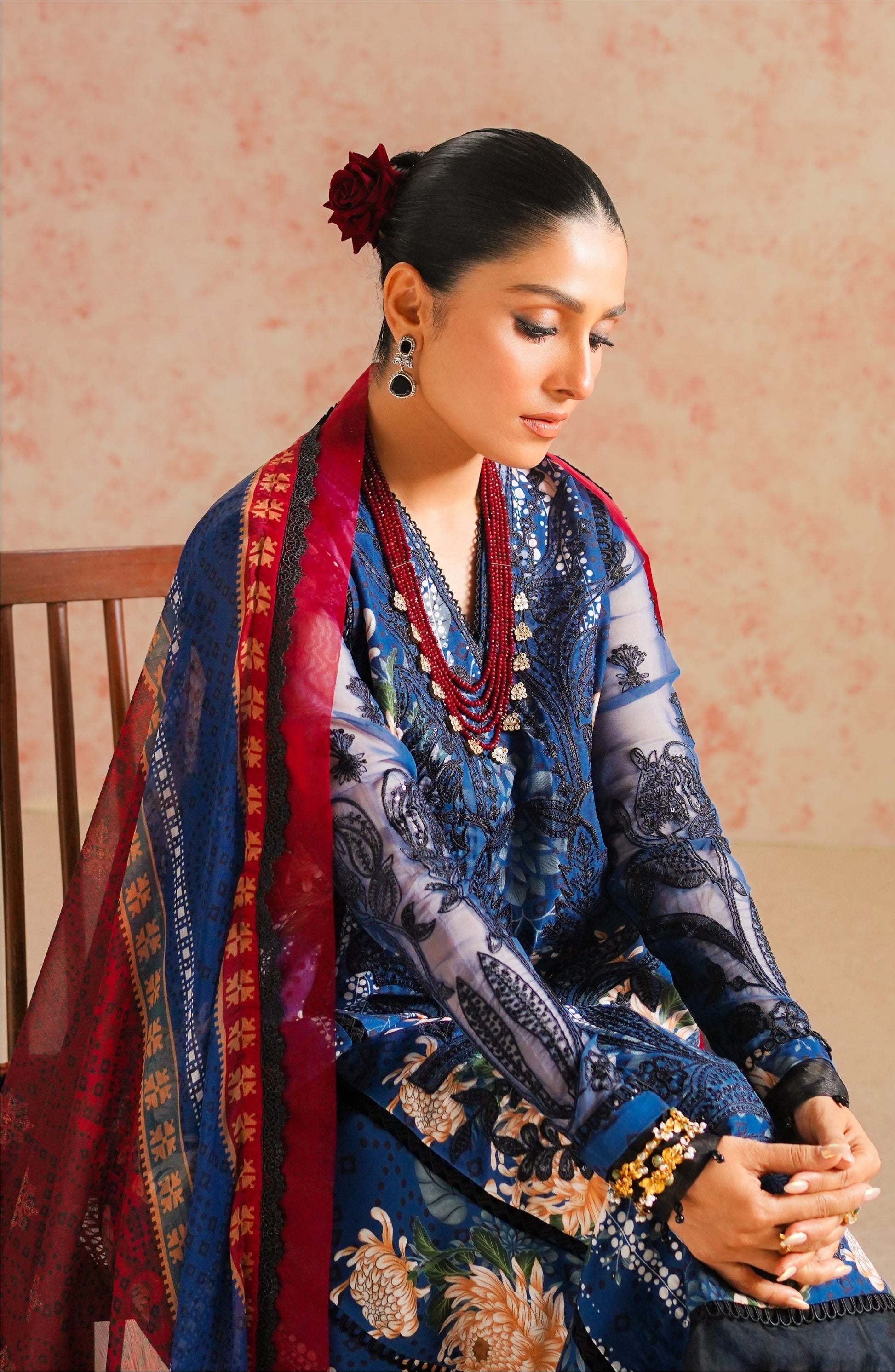 Maryum N Maria | Eid Luxury Lawn 24 | Tazmeen - Waniyas