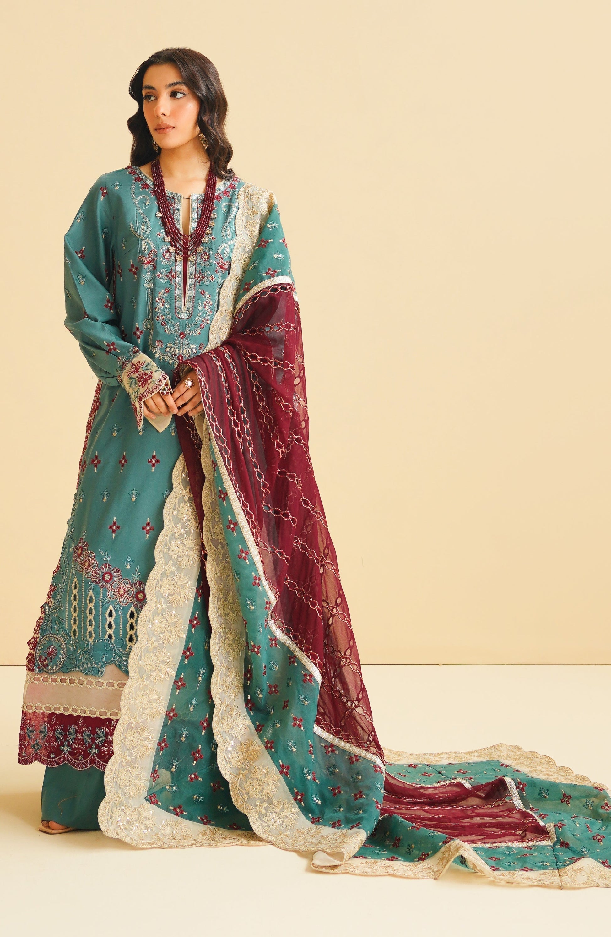 Maryum N Maria | Eid Luxury Lawn 24 | Laila - Waniyas