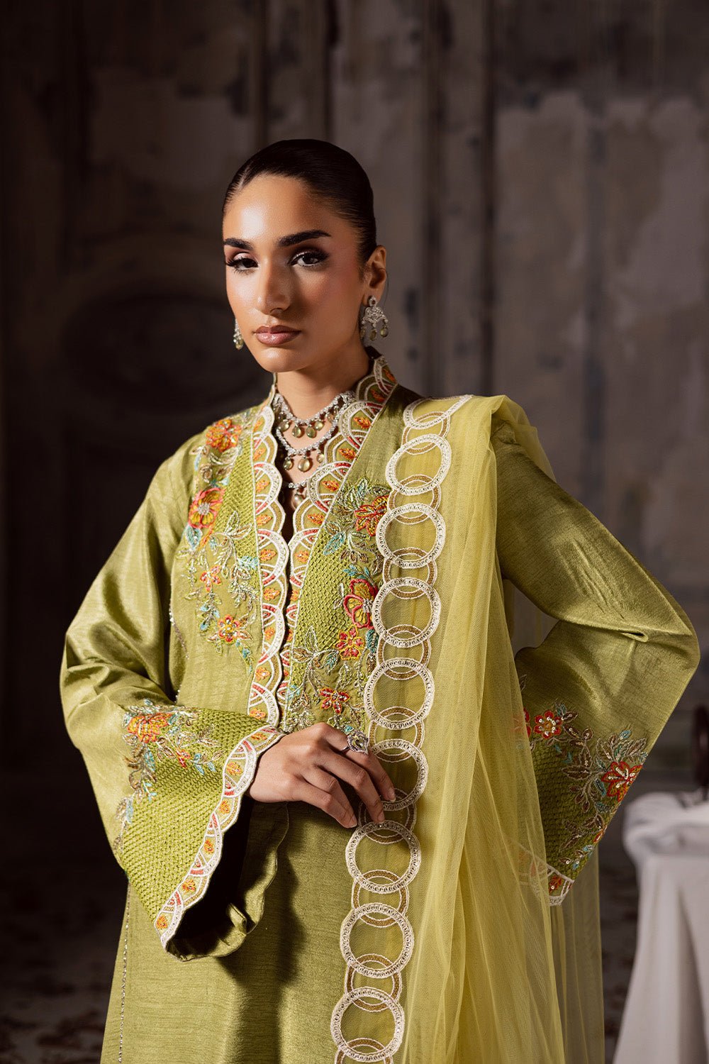 Maryum N Maria | Zarq Festive | ZARAA - MSS5837 - Casual Dress - available at Maria Faisal in UK and USA.