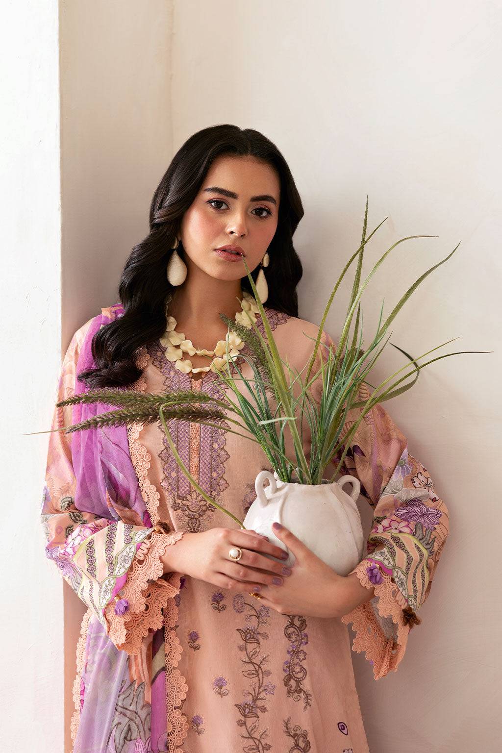 Ramsha | Mashaal Luxury Lawn | L-1411 by Maria Faisal - Registered Vendor of : Ramsha - type : Ladies Clothes - 100% original wedding dresses