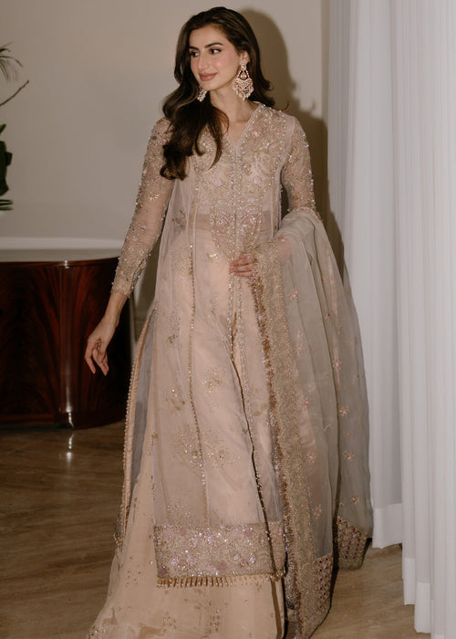 Sadaf Fawad Khan | Wedding Festive 25 | Ivory Celeste - Casual Dress - available at Maria Faisal in UK and USA.