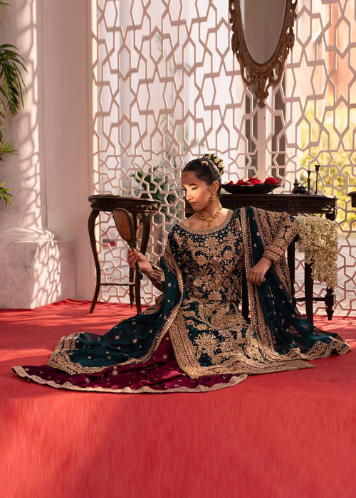 Haseens | Gehna Formals | Laajward - Dress - available at Maria Faisal in UK and USA.