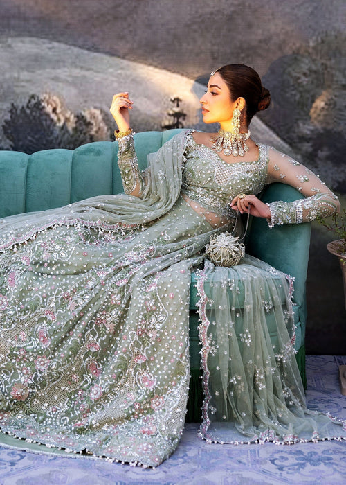 Sadaf Fawad Khan | Wedding Festive 25 | Seafoam - Casual Dress - available at Maria Faisal in UK and USA.