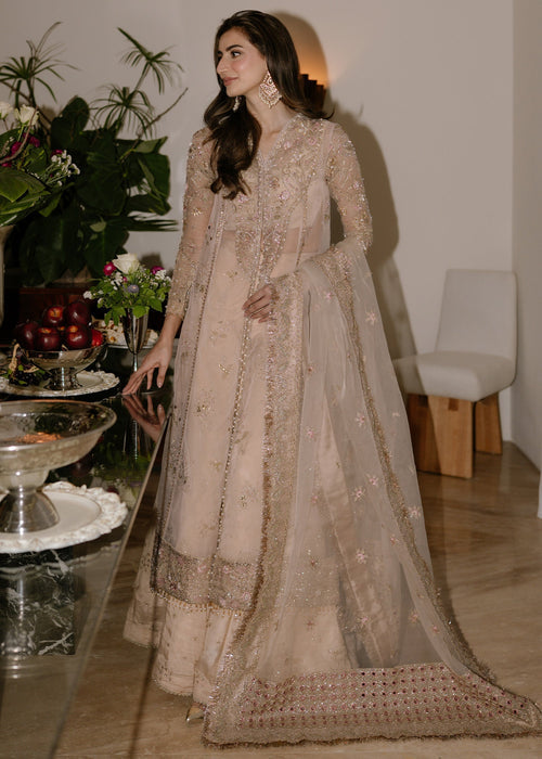 Sadaf Fawad Khan | Wedding Festive 25 | Ivory Celeste - Casual Dress - available at Maria Faisal in UK and USA.