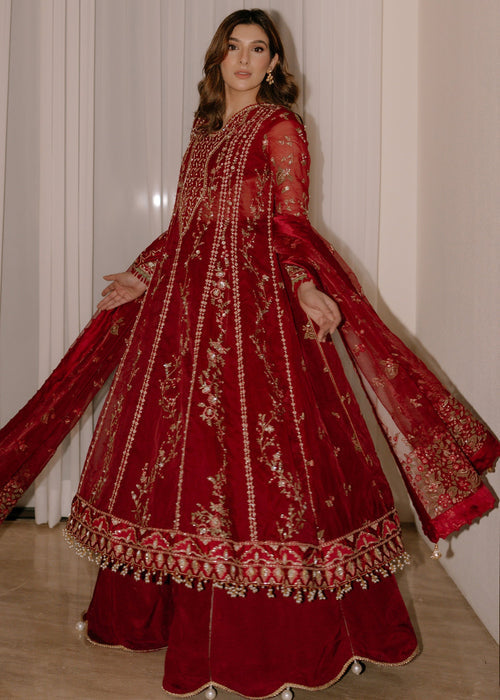 Sadaf Fawad Khan | Wedding Festive 25 | Scarlet - Casual Dress - available at Maria Faisal in UK and USA.