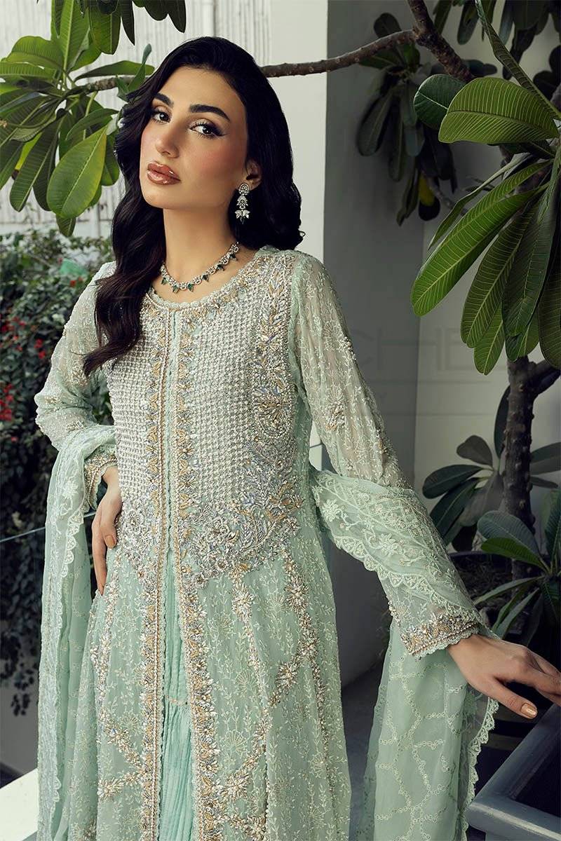 Panache | Pret | Mint Enchantress by Maria Faisal - Registered Vendor of : Panache By Mona - type : Ladies Clothes - 100% original wedding dresses