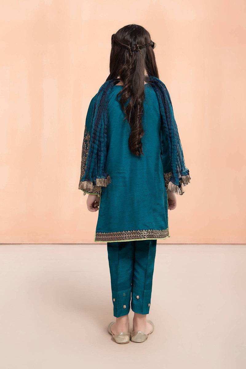 Maria B | 3 Piece Embroidered Lawn Suit | MKS-EF22-30R1 by Maria Faisal - Registered Vendor of : Maria B - type : Kids Clothes - 100% original wedding dresses