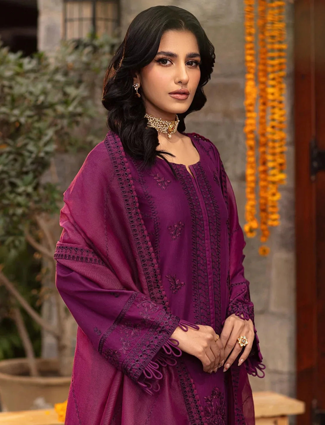 Mohagni | Muntazir Luxury Lawn 24 | CM-02 - Ladies Clothes