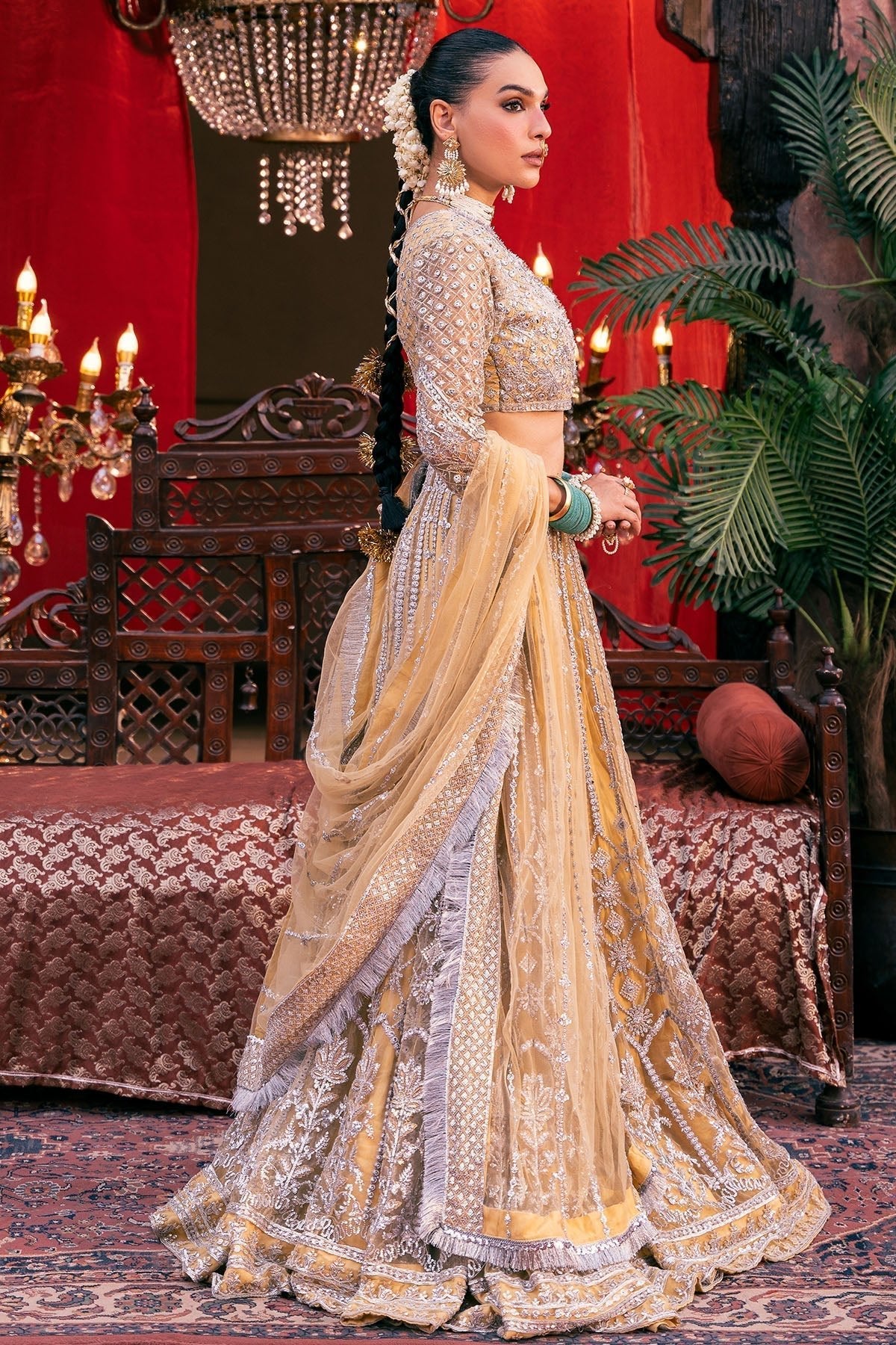 Motifz | Luxury Formal | 4826 - OMAIRA - is Yellow dress from Motifz - Ladies Clothes - Maria Faisal