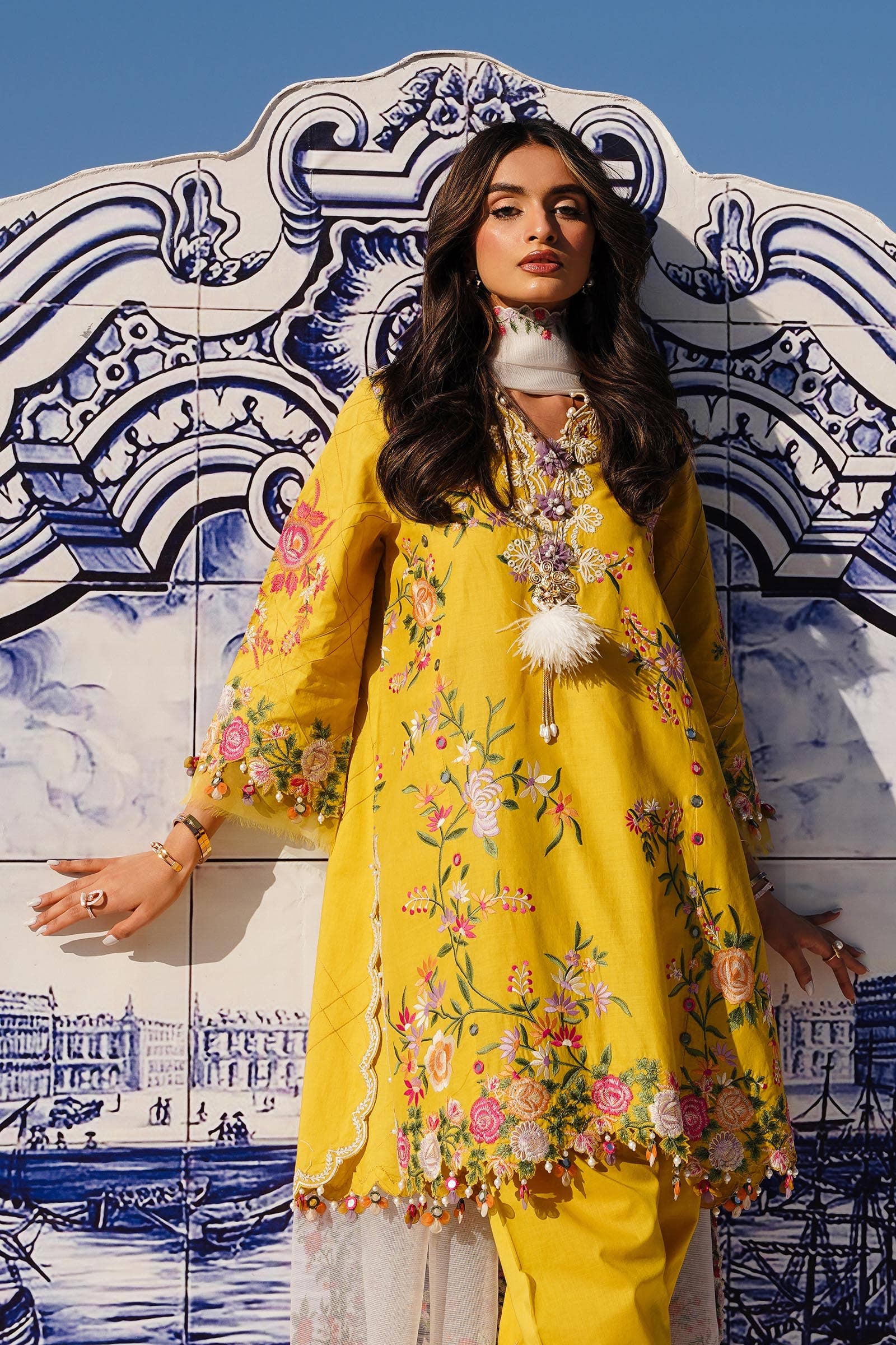 Sana Safinaz | Muzlin Spring 24 | M241-002A-CX - Ladies Clothes - Maria Faisal
