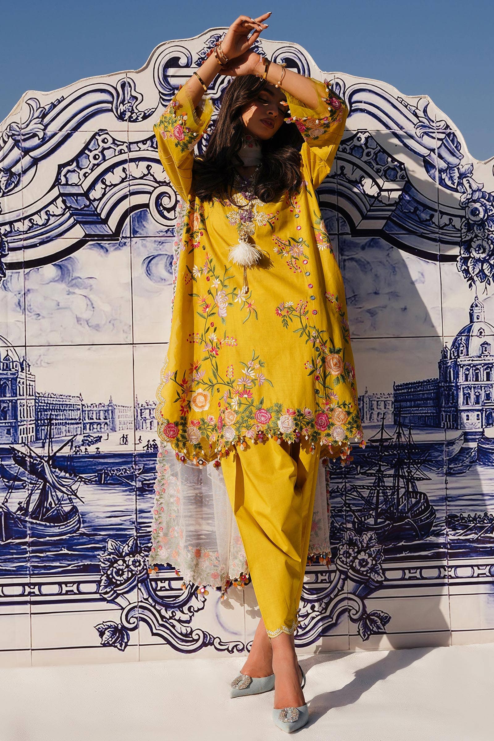 Sana Safinaz | Muzlin Spring 24 | M241-002A-CX - Ladies Clothes - Maria Faisal