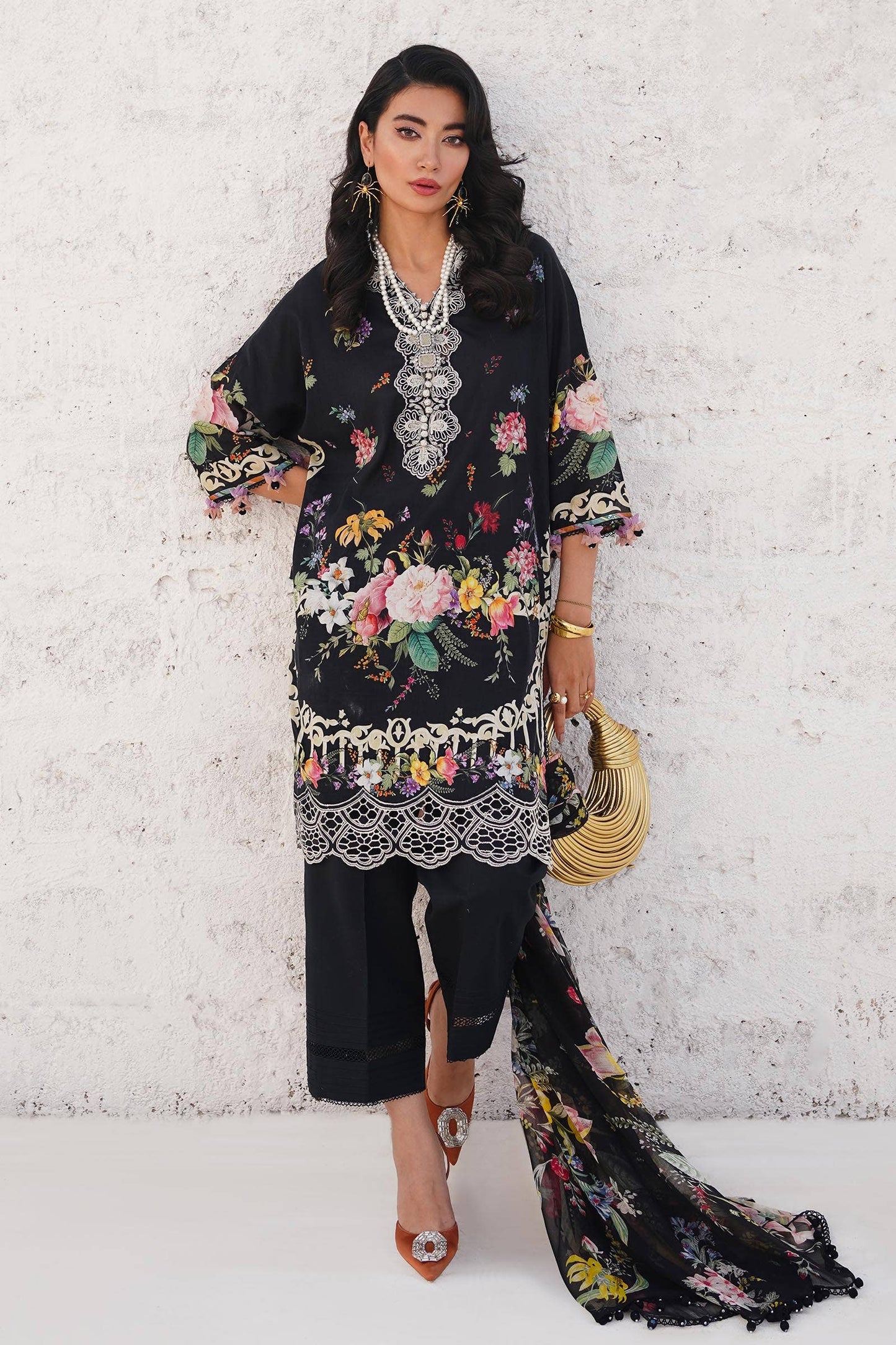 Sana Safinaz | Muzlin Spring 24 | M241-012B-CI - Ladies Clothes - Maria Faisal