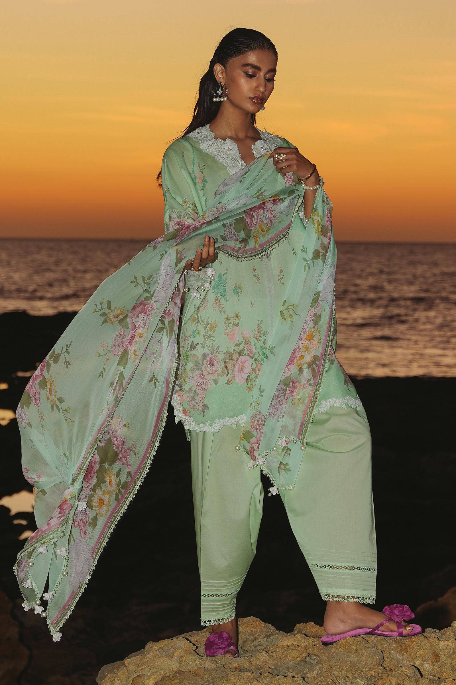 Sana Safinaz | Muzlin Spring 24 | M241-013B-CI - Ladies Clothes - Maria Faisal