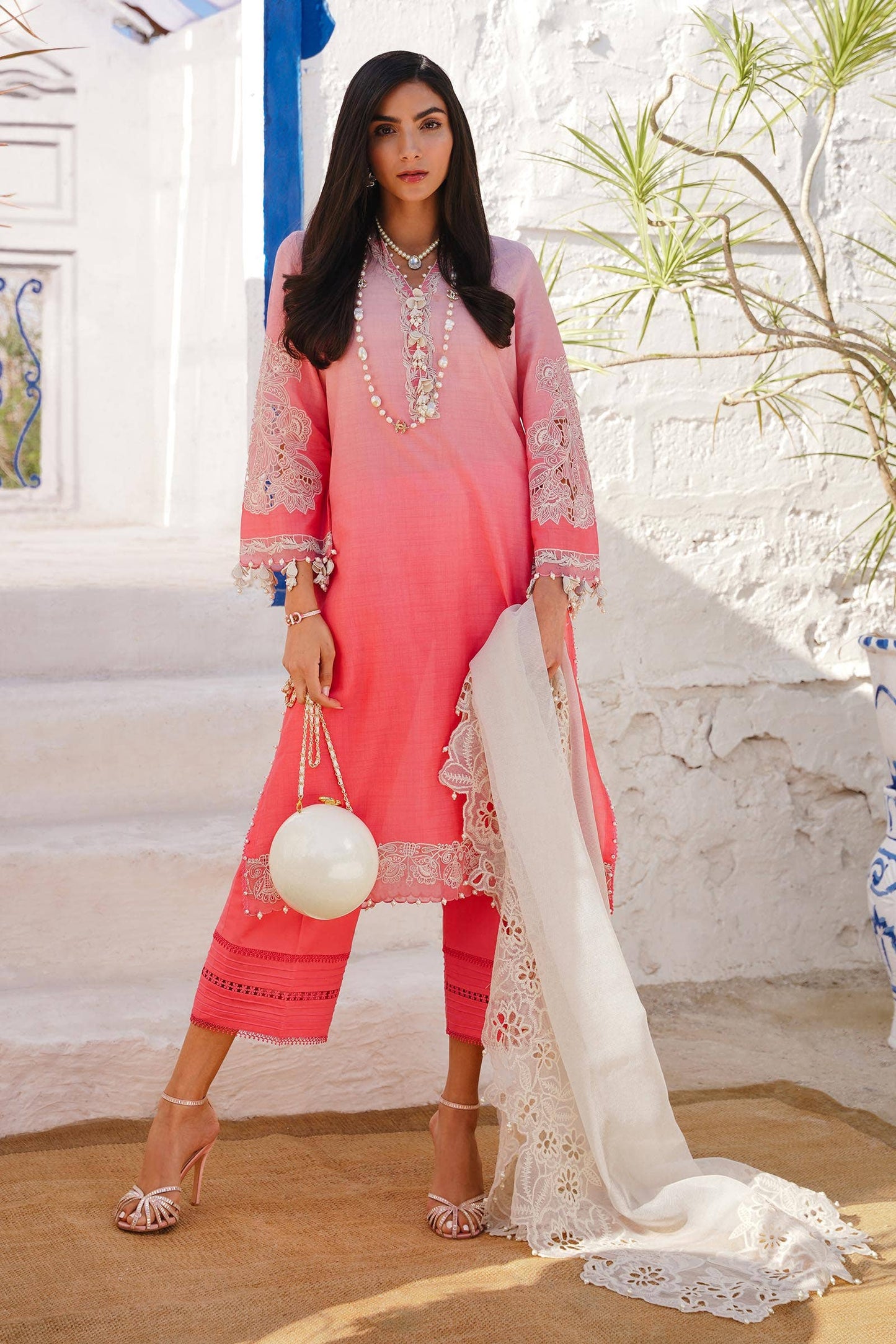 Sana Safinaz | Muzlin Spring 24 | M241-017A-CW - Ladies Clothes - Maria Faisal