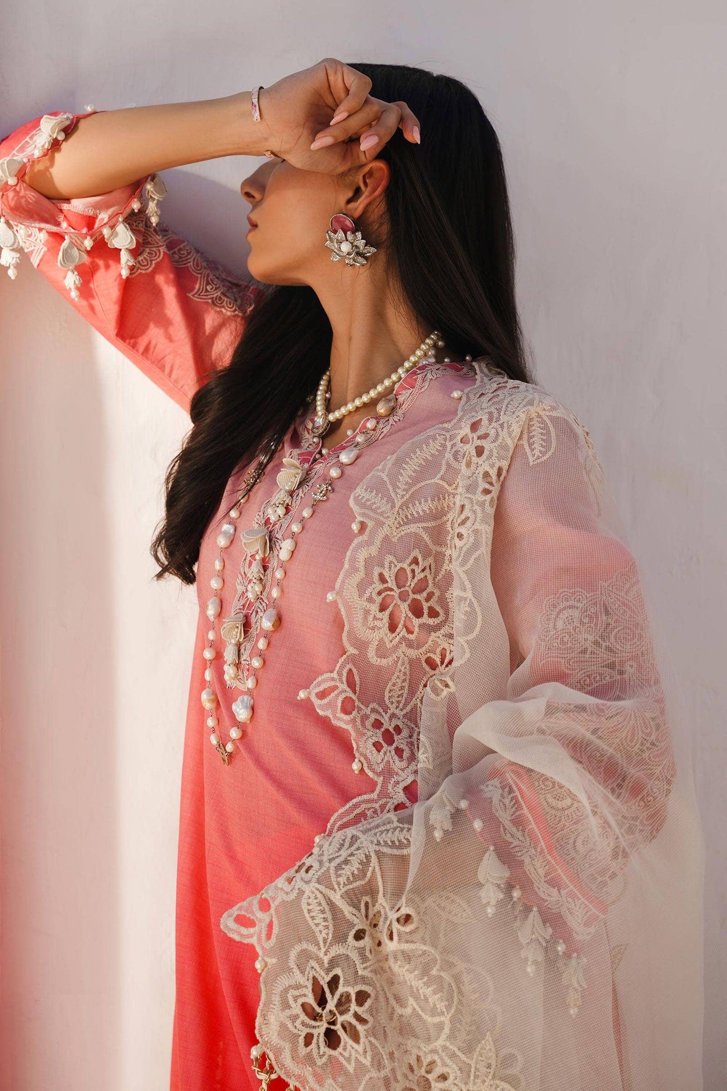 Sana Safinaz | Muzlin Spring 24 | M241-017A-CW - Ladies Clothes - Maria Faisal