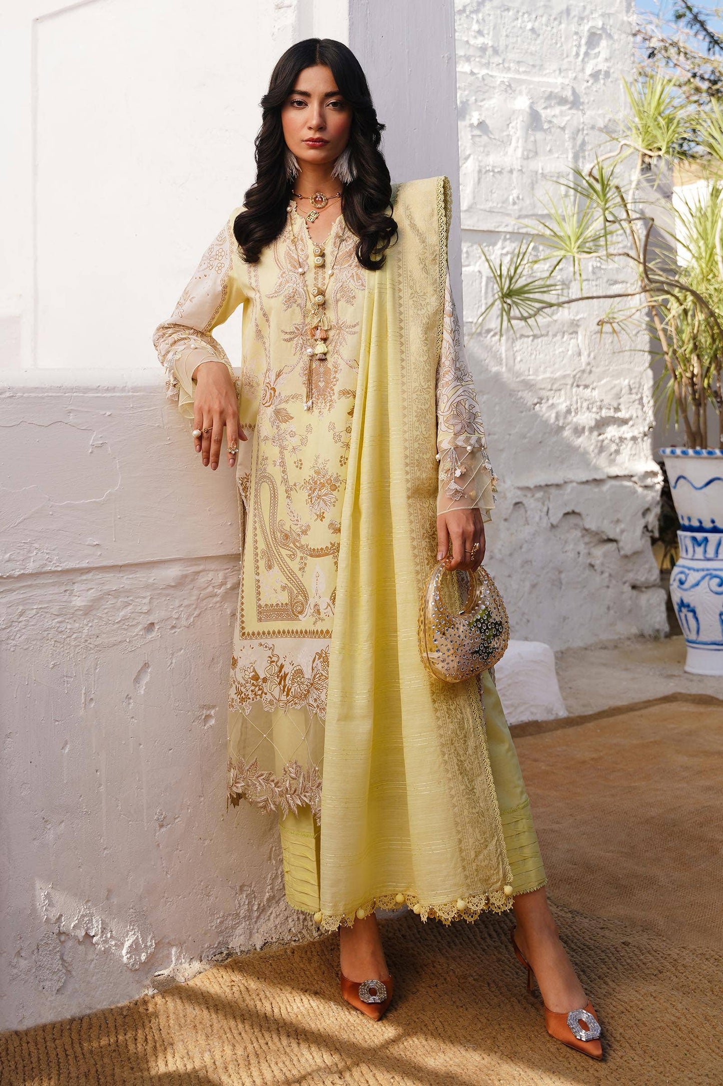 Sana Safinaz | Muzlin Spring 24 | M241-018A-CM - Ladies Clothes - Maria Faisal