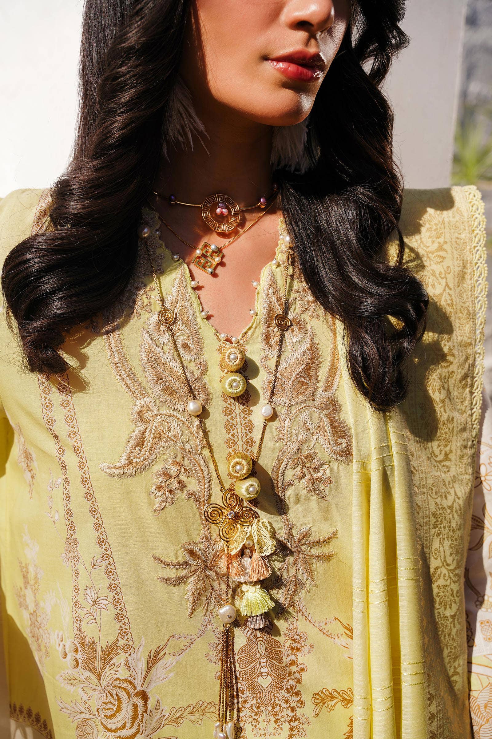 Sana Safinaz | Muzlin Spring 24 | M241-018A-CM - Ladies Clothes - Maria Faisal