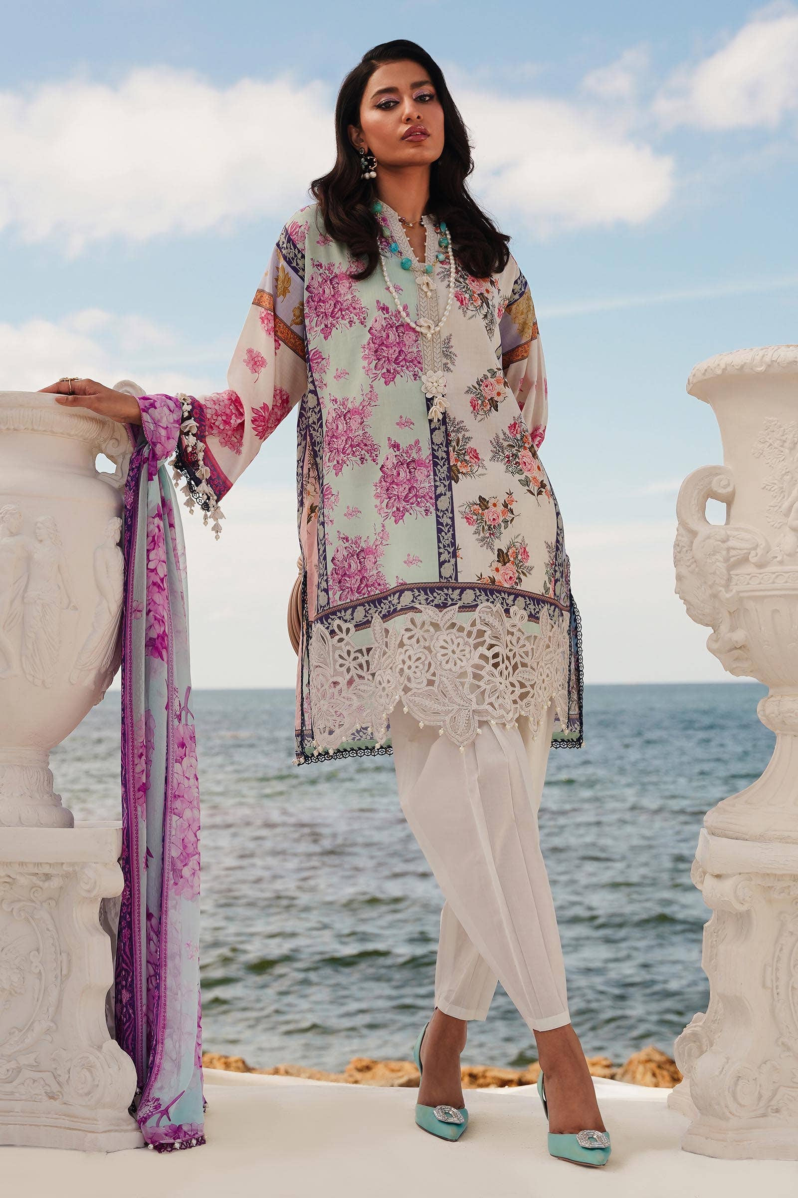 Sana Safinaz | Muzlin Spring 24 | M241-003B-CI - Ladies Clothes - Maria Faisal