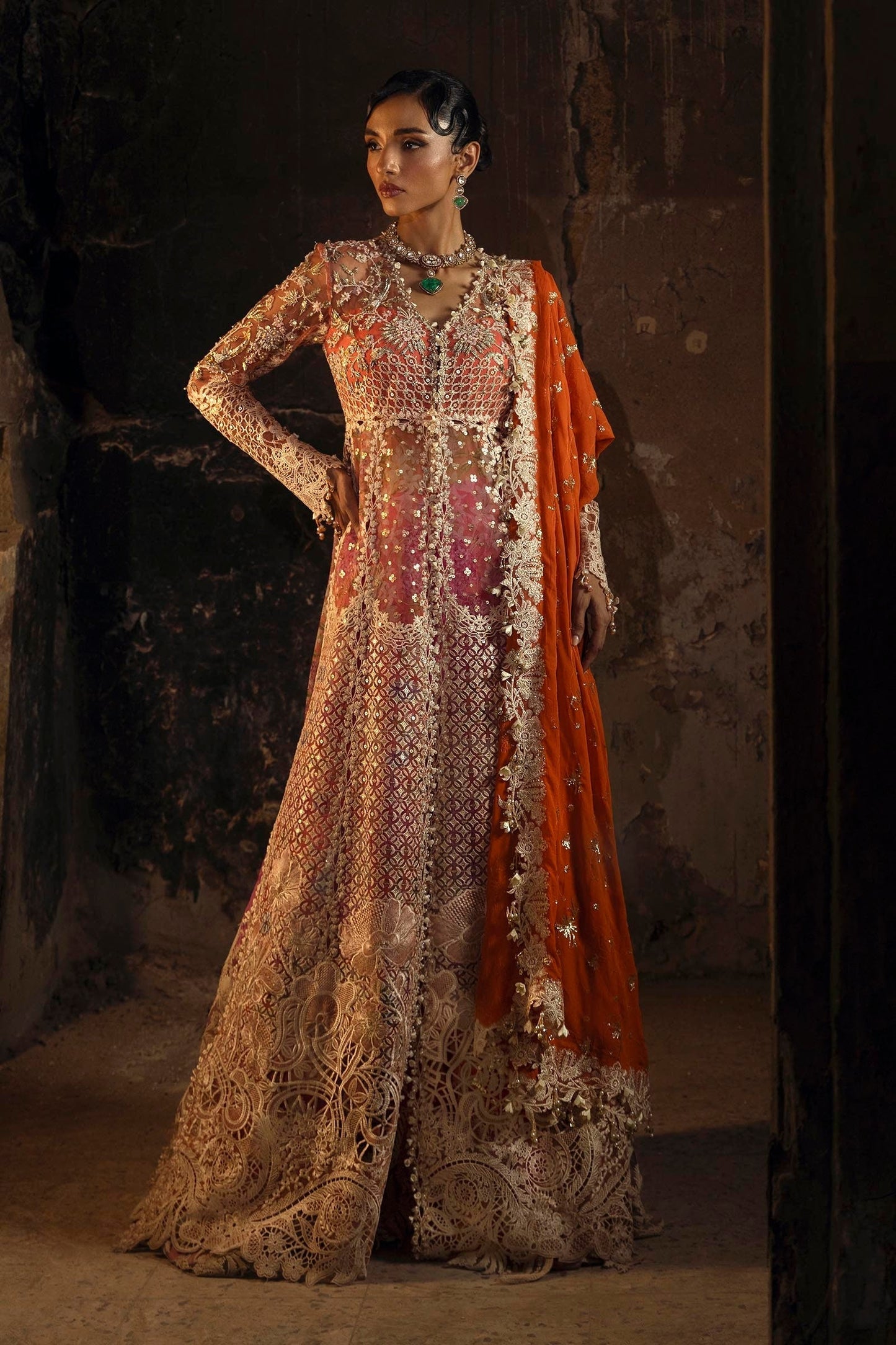 Sana Safinaz | Nura Festive | N251-002-3CX - Dress - available at Maria Faisal in UK and USA.