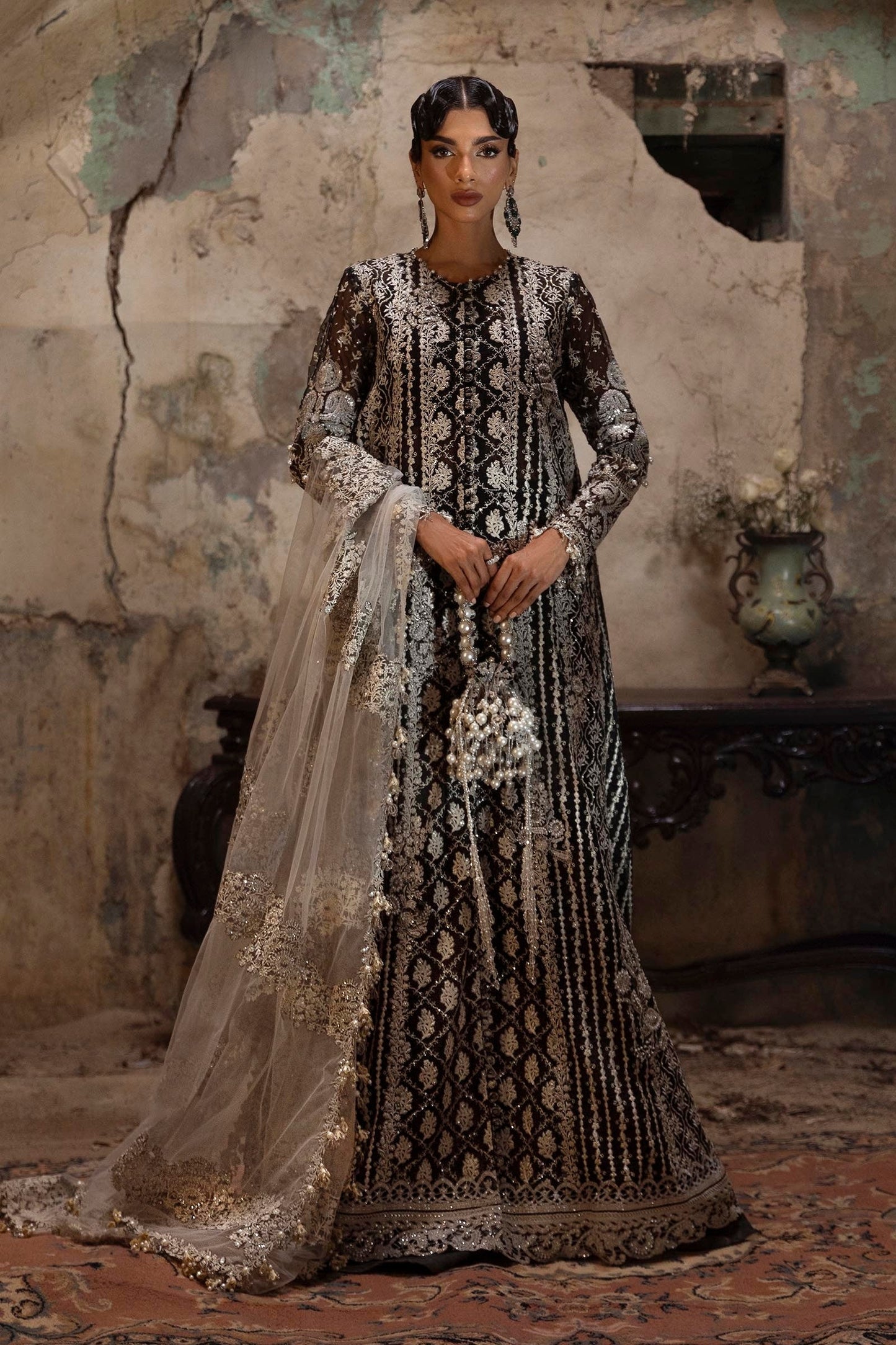 Sana Safinaz | Nura Festive | N251-003-3CX - Dress - available at Maria Faisal in UK and USA.