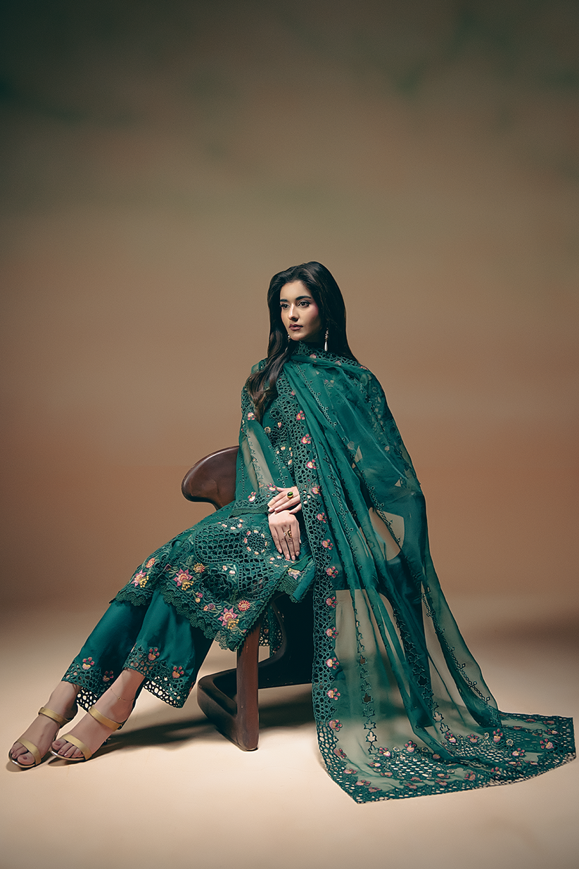 Saad Shaikh | Cutwork 26 | Orin - Luxury Dress - available at Maria Faisal in UK and USA.