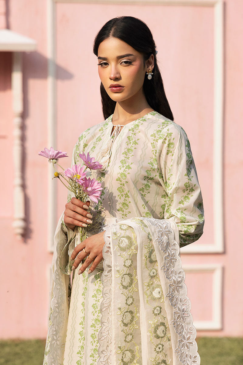 Cross Stitch | Premium Lawn 25 | GREEN TRELLIS - Ladies Clothes