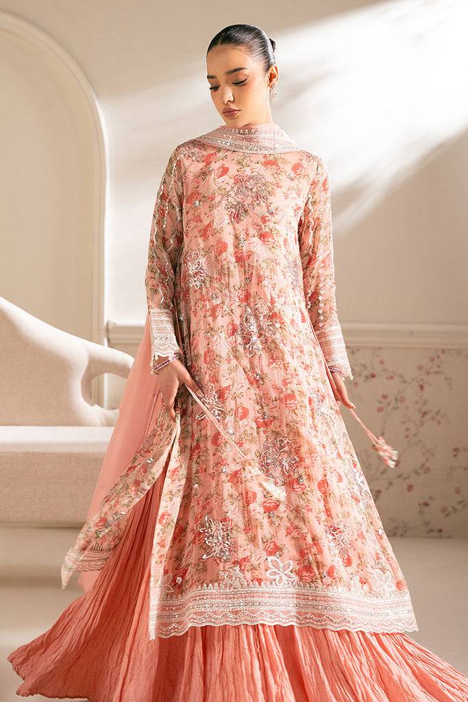 Cross Stitch | Luxe Atelier 25 | CORAL PUNCH by Maria Faisal - Registered Vendor of : Cross Stitch - type : Ladies Clothes - 100% original wedding dresses