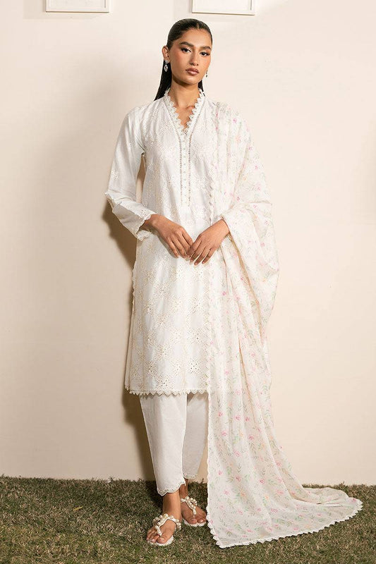 Cross Stitch | Mahiri Lawn 25 | IVORY GLINT by Maria Faisal - Registered Vendor of : Cross Stitch - type : Ladies Clothes - 100% original wedding dresses