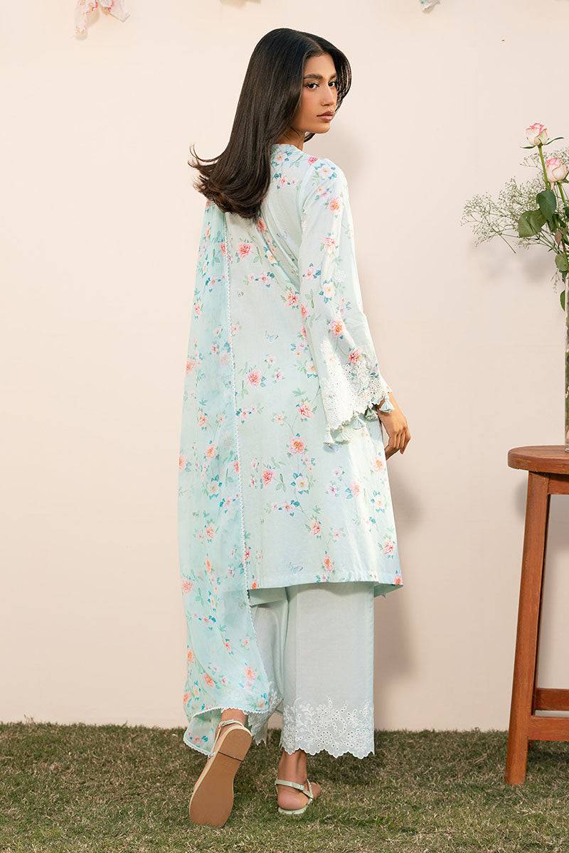 Cross Stitch | Mahiri Lawn 25 | AQUA DEW by Maria Faisal - Registered Vendor of : Maria B - type : Ladies Clothes - 100% original wedding dresses