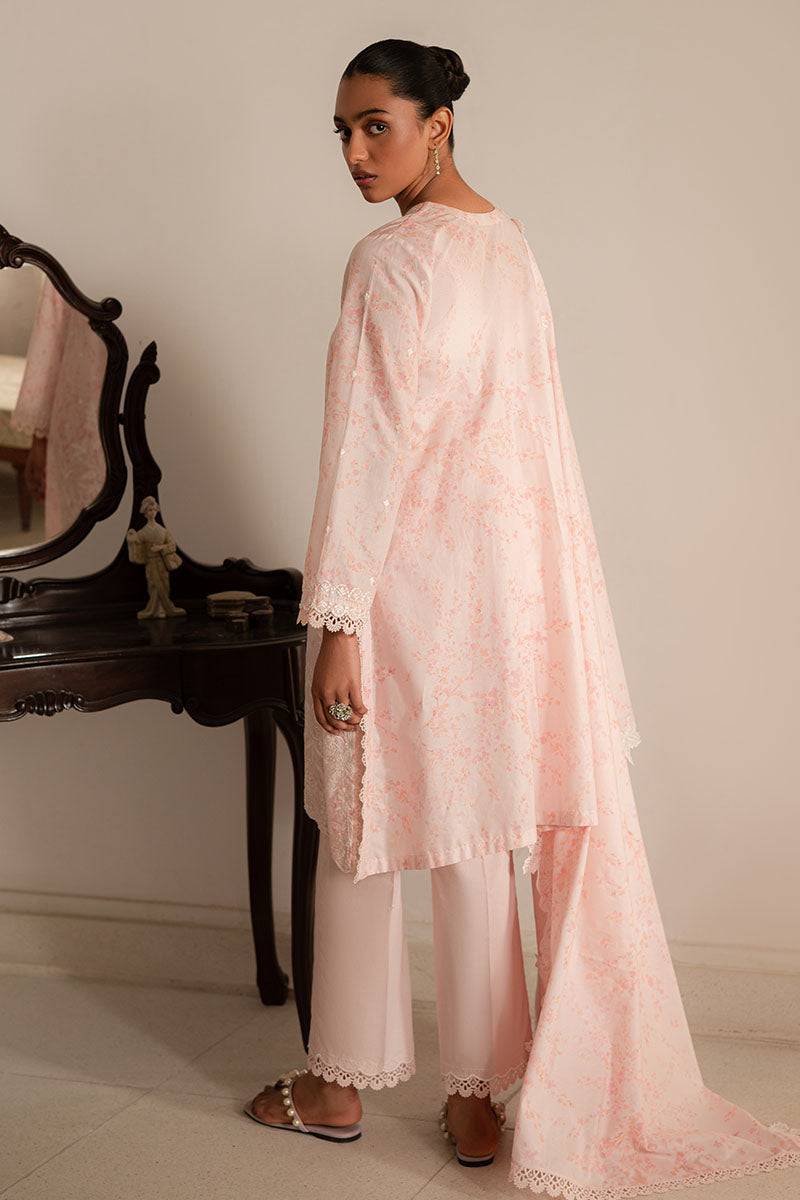 Cross Stitch | Mahiri Lawn 25 | PEACH PEARL by Maria Faisal - Registered Vendor of : Cross Stitch - type : Ladies Clothes - 100% original wedding dresses