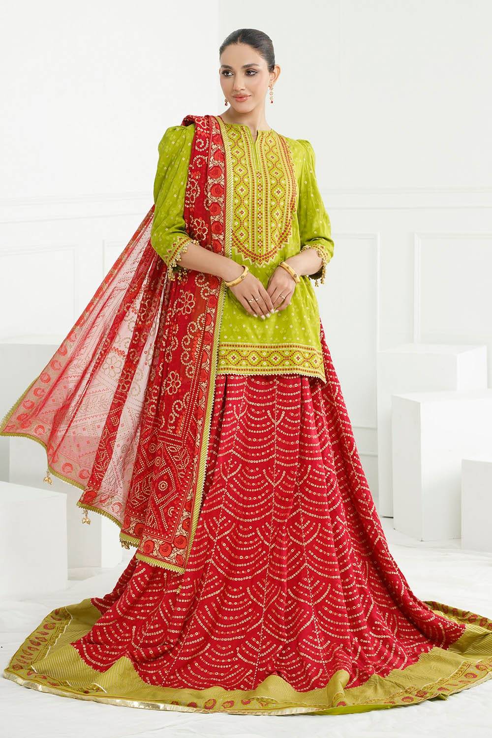 Gul Ahmed | Chunri Lawn 25 | PRW-52021 by Maria Faisal - Registered Vendor of : Gul Ahmed - type : Ladies Clothes - 100% original wedding dresses