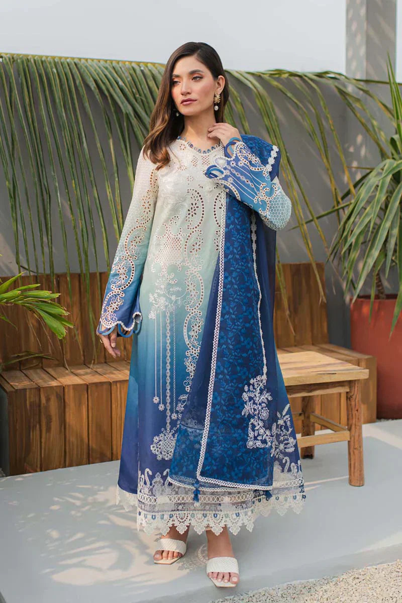Qalamkar | Q Line Lawn Collection | JK-07 ELZA - Ladies Clothes - Maria Faisal