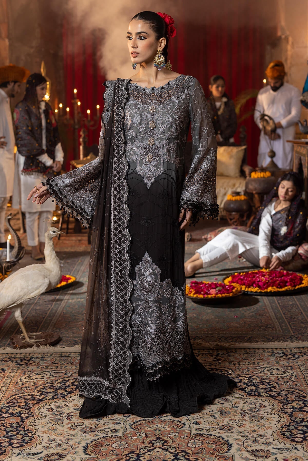 Raeesa Premium | Saf e Awwal Wedding Formals | D-4 - Designer Dress with Intricate embroidery and embellishments. Shop elegent wedding dress at Maria Faisal.